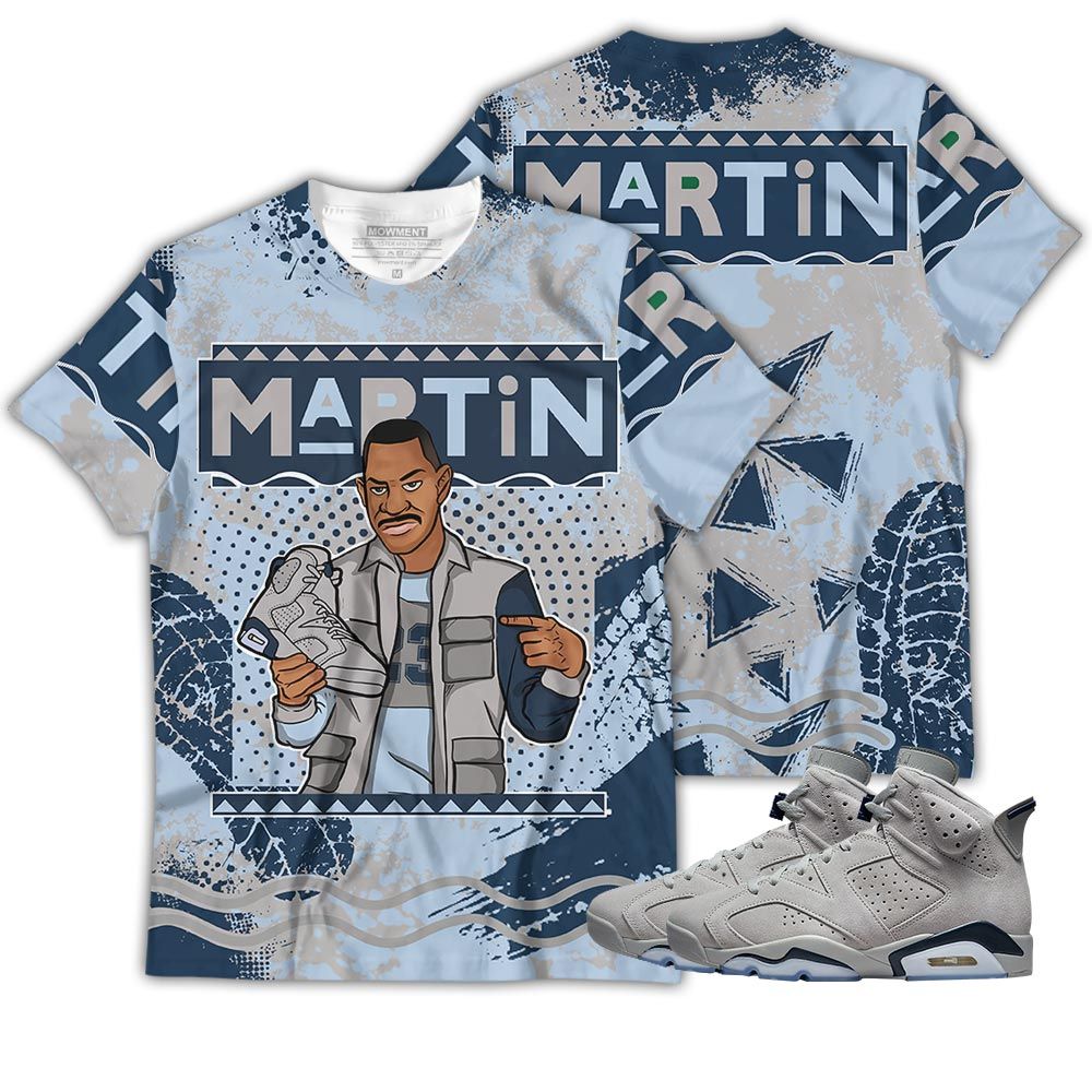 Martin Sneaker Shirt Match Georgetown 6S, Jordan 6 Retro Georgetown Hoodie Sweatshirt Tee All Over Print MKO Shirt Martin Sneaker Shirt Match Georgetown 6S, Jordan 6 Retro Georgetown Hoodie Sweatshirt Tee All Over Print MKO Shirt