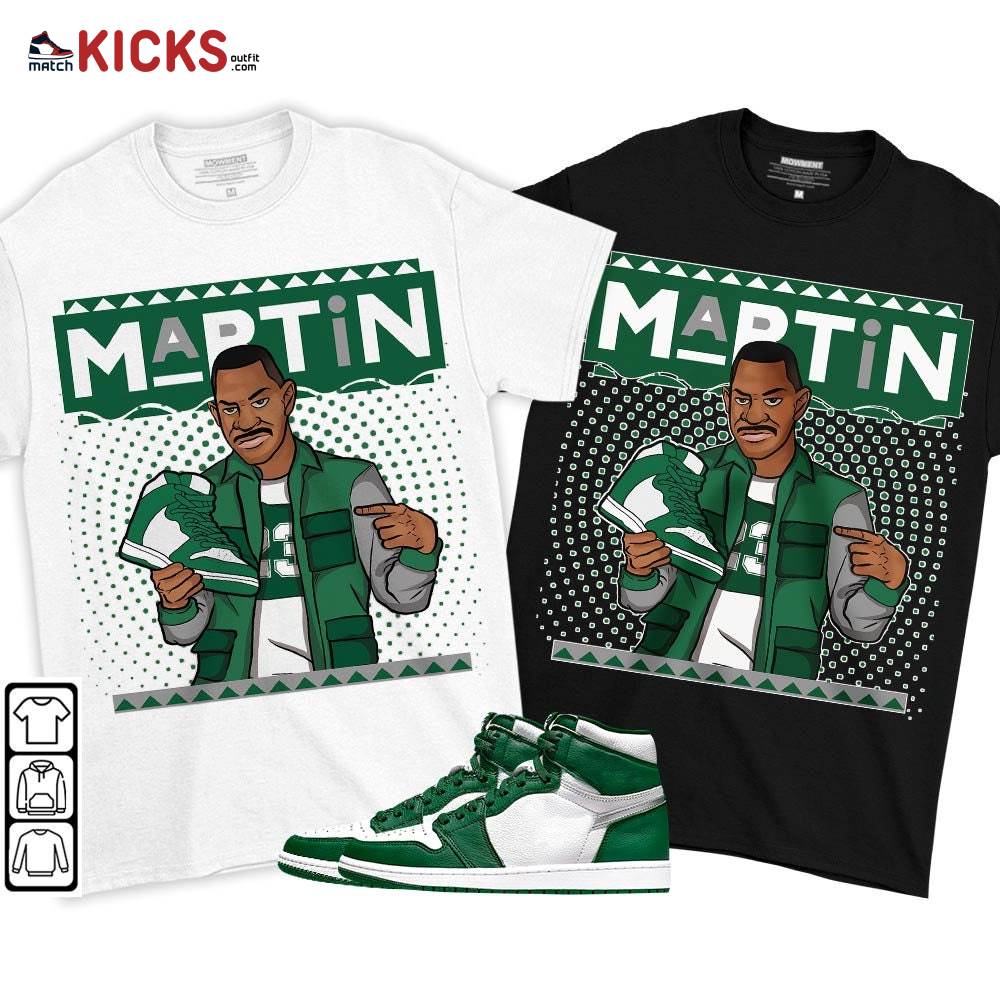 Martin Sneaker Shirt Match High Gorge Green 1s, Jordan 1 Retro High Gorge Green MKO T-Shirt Martin Sneaker Shirt Match High Gorge Green 1s, Jordan 1 Retro High Gorge Green MKO T-Shirt