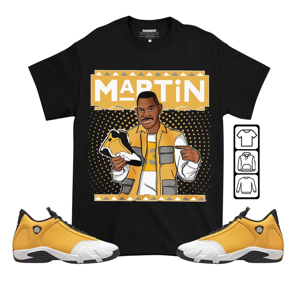 Martin Sneaker Shirt Match Light Ginger 14s, Jordan 14 Retro Light Ginger MKO T-Shirt Martin Sneaker Shirt Match Light Ginger 14s, Jordan 14 Retro Light Ginger MKO T-Shirt