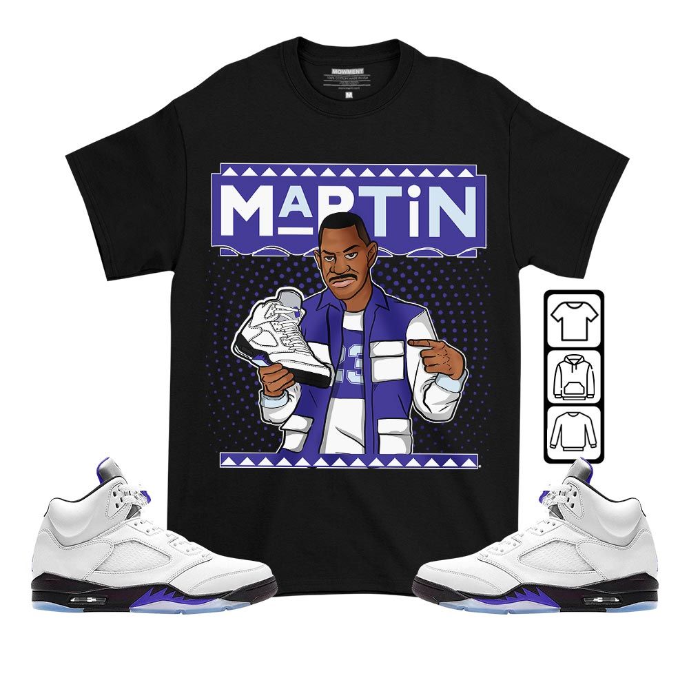 Martin Sneaker Shirt Match Retro Concord 5s, Jordan 5 Retro Concord MKO T-Shirt Martin Sneaker Shirt Match Retro Concord 5s, Jordan 5 Retro Concord MKO T-Shirt