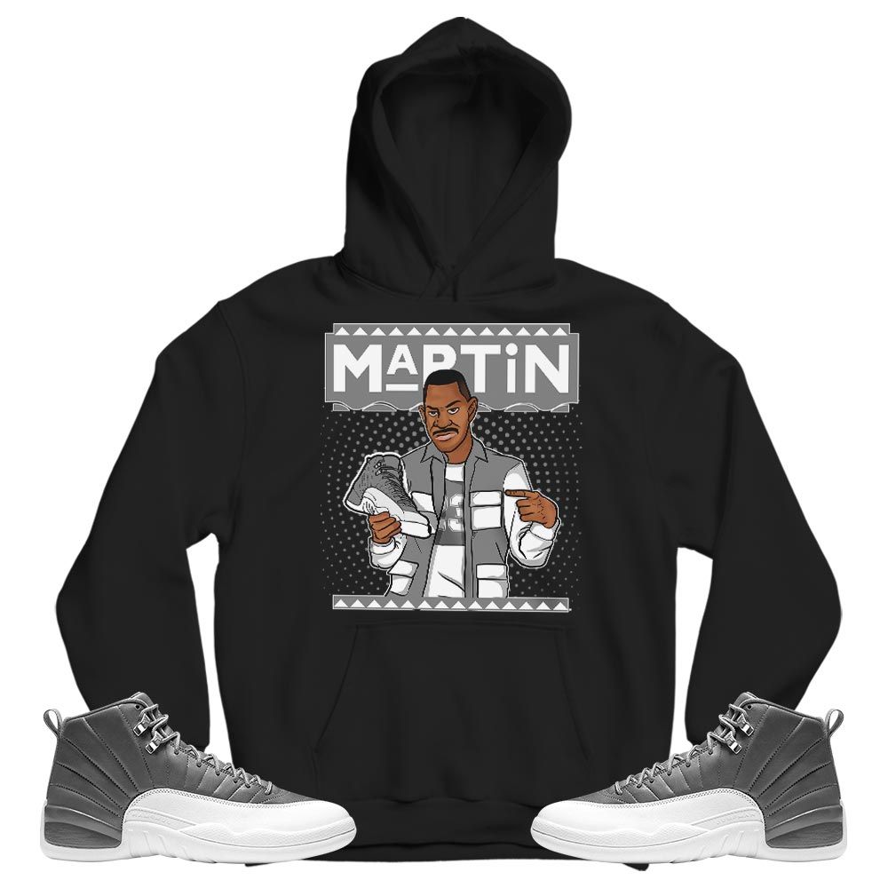 Martin Sneaker Shirt Match Retro Stealth 12s, Jordan 12 Retro Stealth MKO T-Shirt