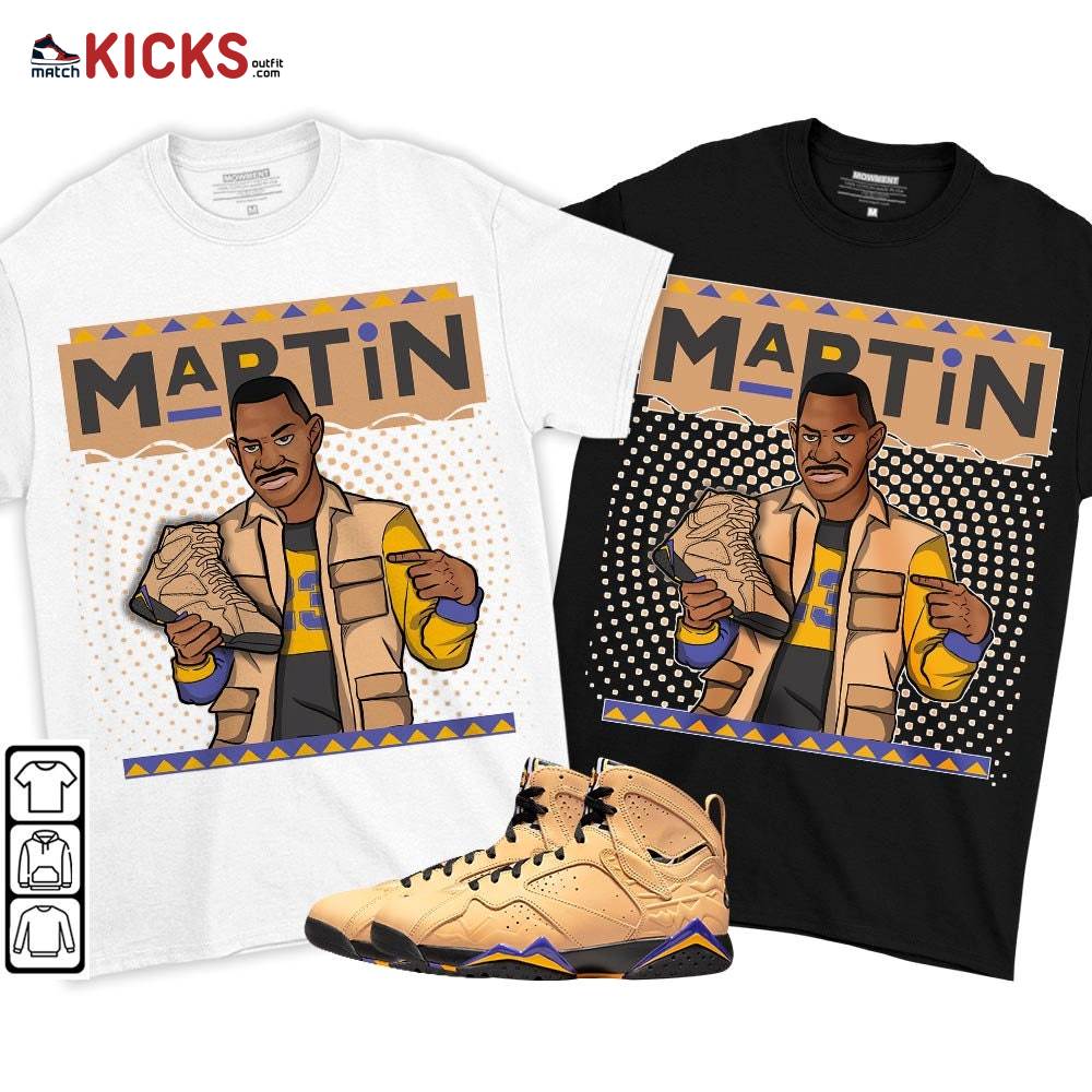 Martin Sneaker Shirt Match Vachetta Tan 7s, Jordan 7 SE Afrobeats MKO T-Shirt Martin Sneaker Shirt Match Vachetta Tan 7s, Jordan 7 SE Afrobeats MKO T-Shirt