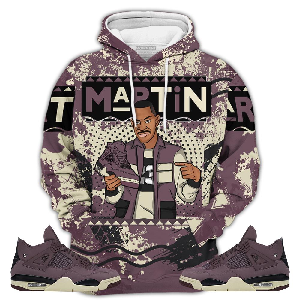 Martin Sneaker Shirt Match Violet Ore 4S, Jordan 4 A Ma Maniere Violet Ore Hoodie Sweatshirt Tee All Over Print MKO Shirt