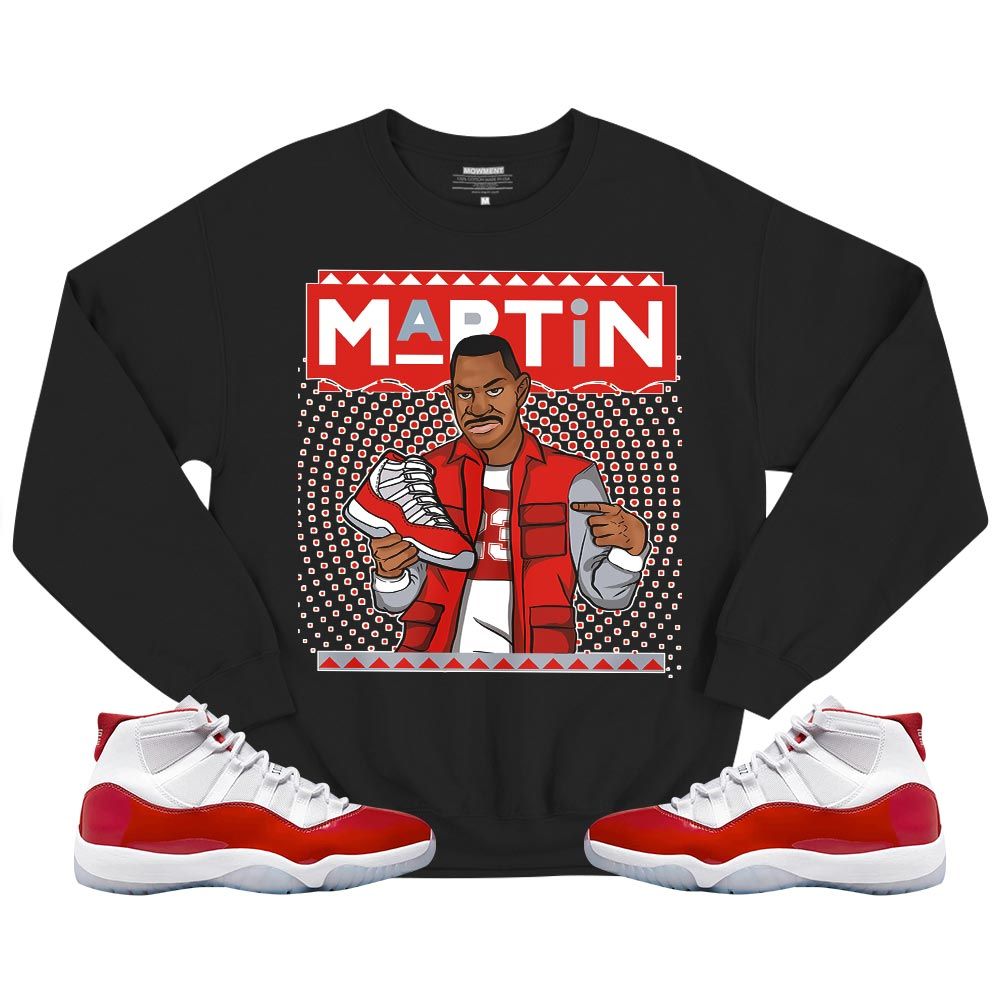 Martin Sneaker Sneaker Shirt Match Cherry 11s, Jordan 11 Retro Cherry MKO T-Shirt Martin Sneaker Sneaker Shirt Match Cherry 11s, Jordan 11 Retro Cherry MKO T-Shirt