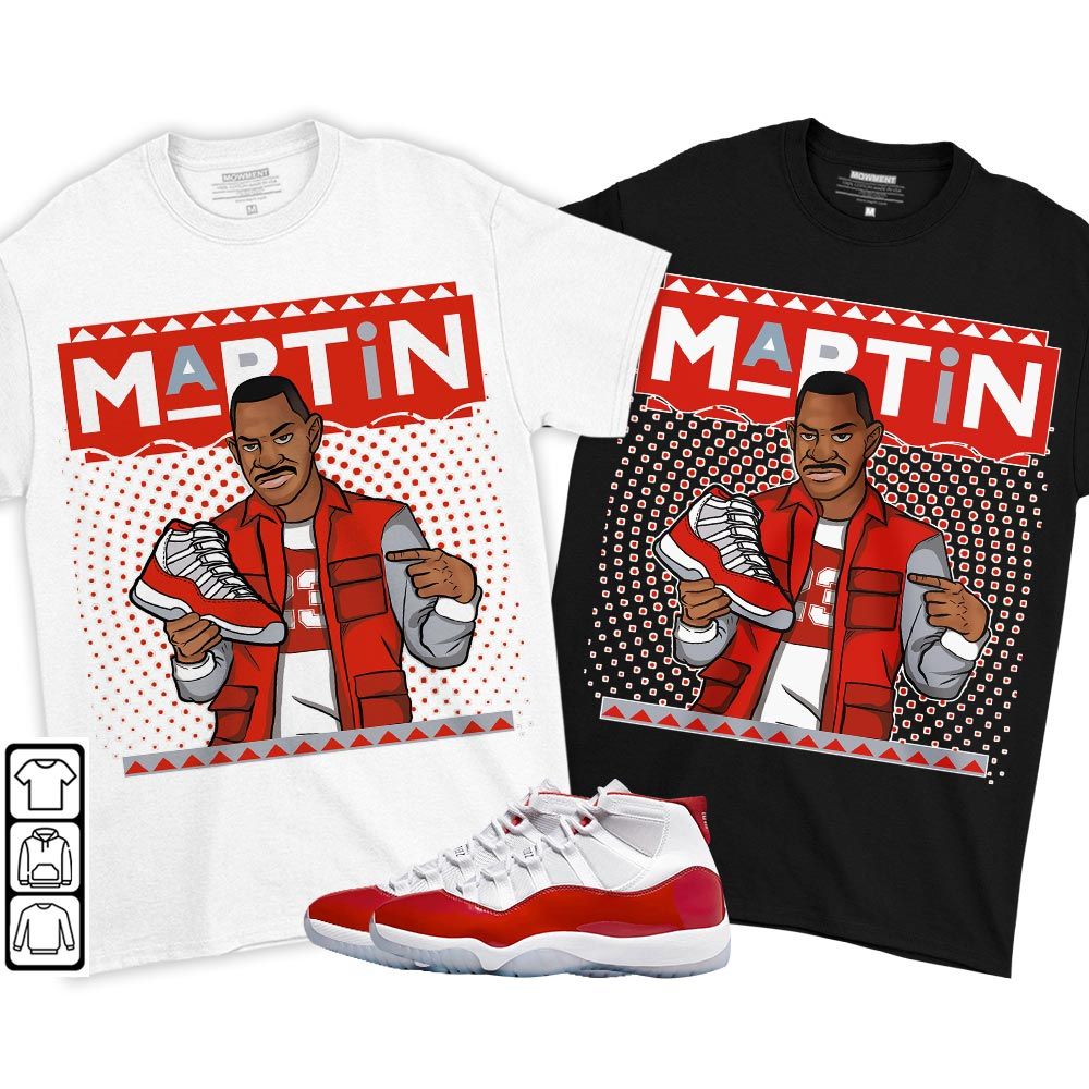 Martin Sneaker Sneaker Shirt Match Cherry 11s, Jordan 11 Retro Cherry MKO T-Shirt Martin Sneaker Sneaker Shirt Match Cherry 11s, Jordan 11 Retro Cherry MKO T-Shirt