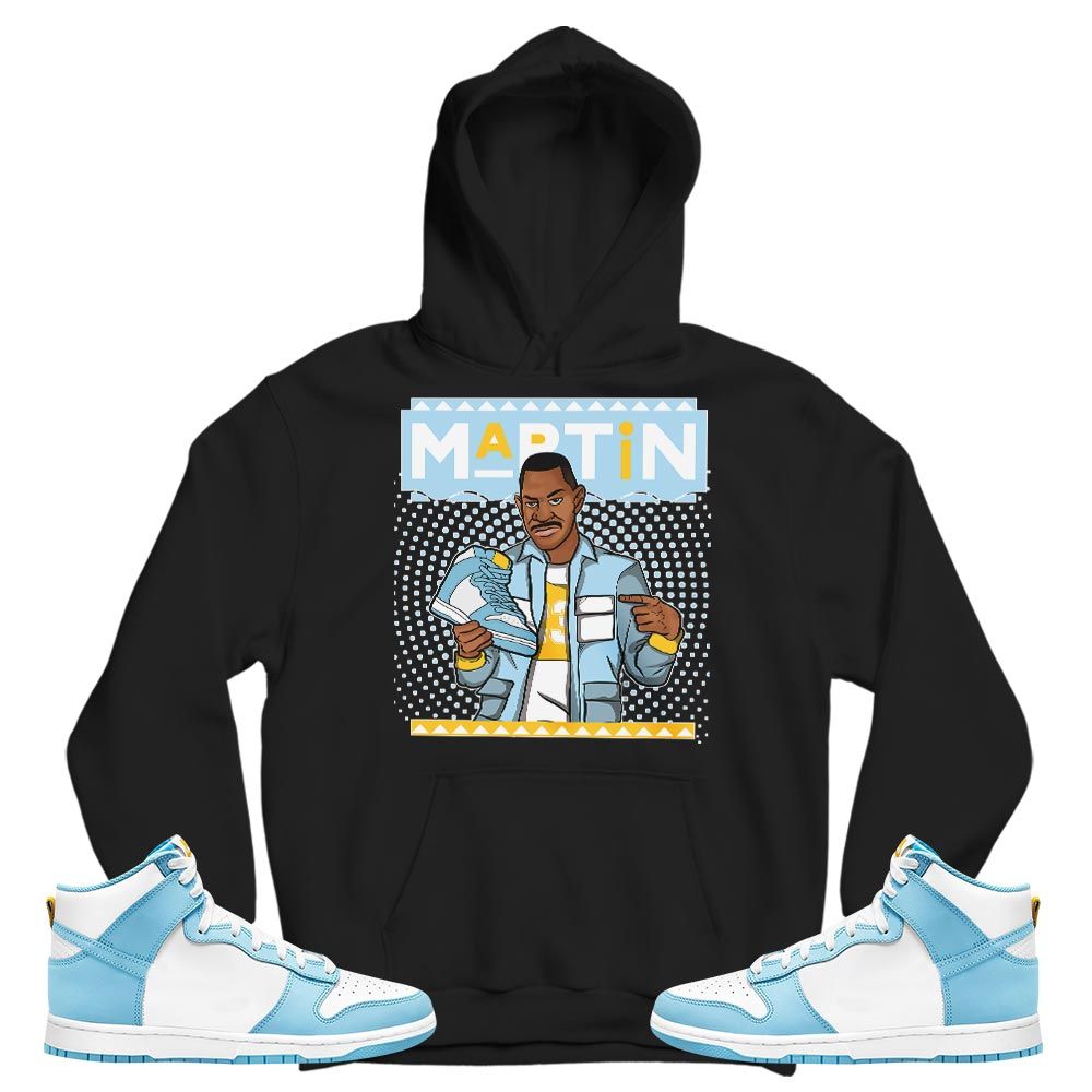Martin Sneaker Sneaker Shirt Match Dunk High Blue Chill, Dunk High Homer Simpson MKO T-Shirt