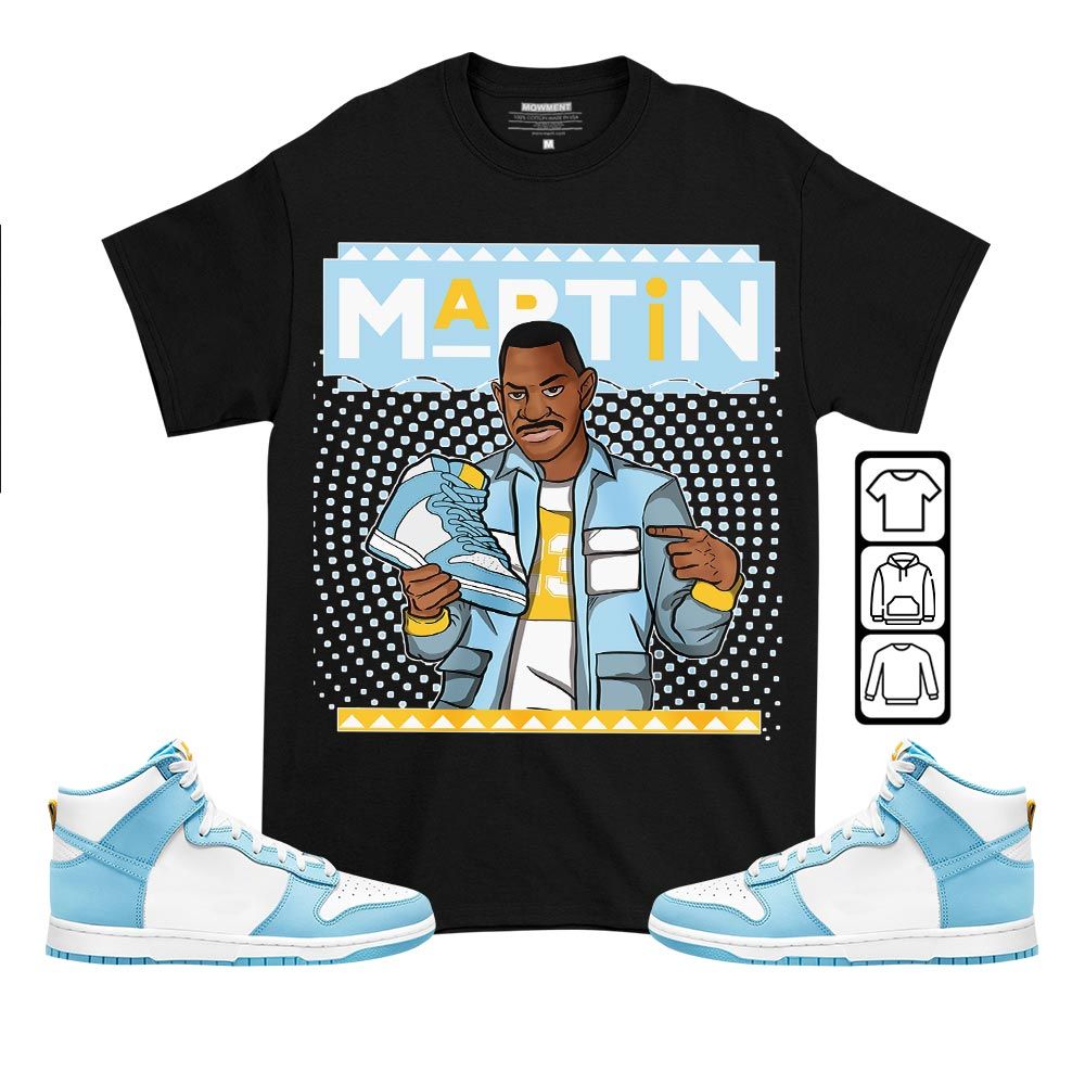 Martin Sneaker Sneaker Shirt Match Dunk High Blue Chill, Dunk High Homer Simpson MKO T-Shirt Martin Sneaker Sneaker Shirt Match Dunk High Blue Chill, Dunk High Homer Simpson MKO T-Shirt