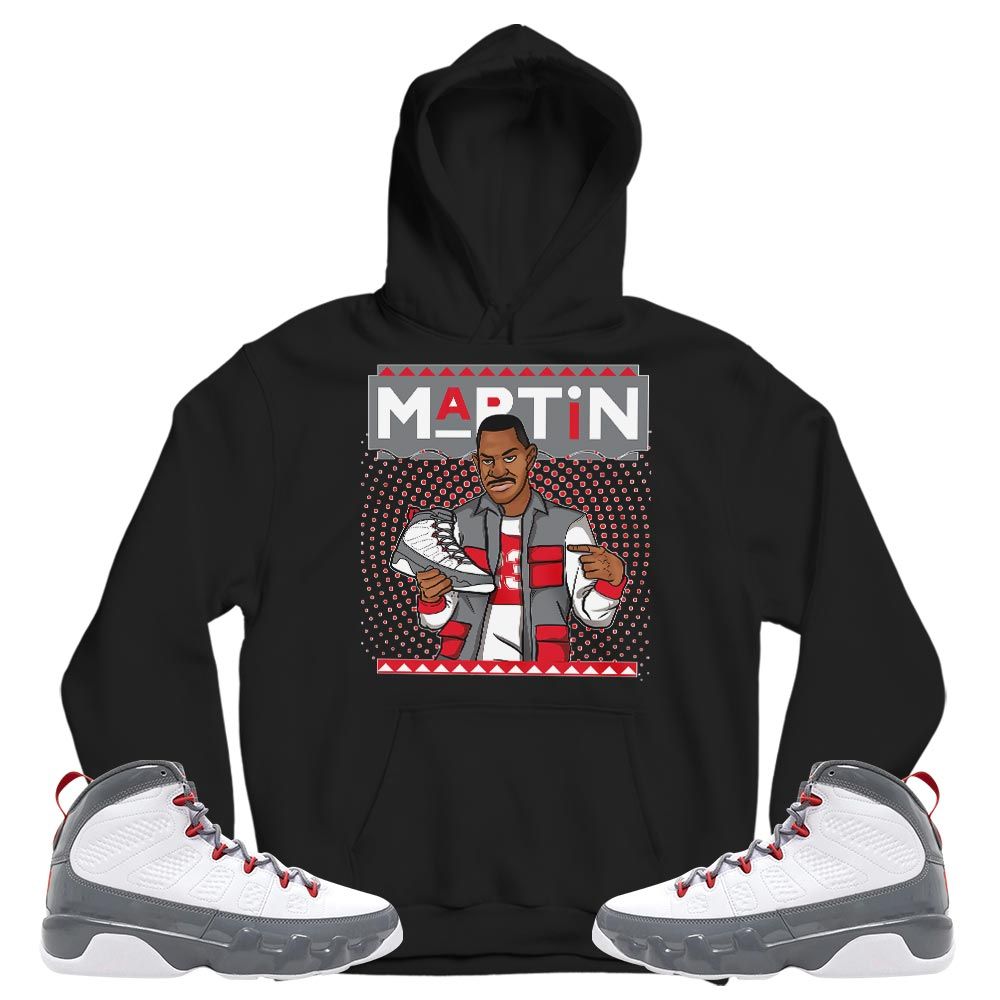 Martin Sneaker Sneaker Shirt Match Fire Red 9s, Jordan 9 Retro Fire Red MKO T-Shirt