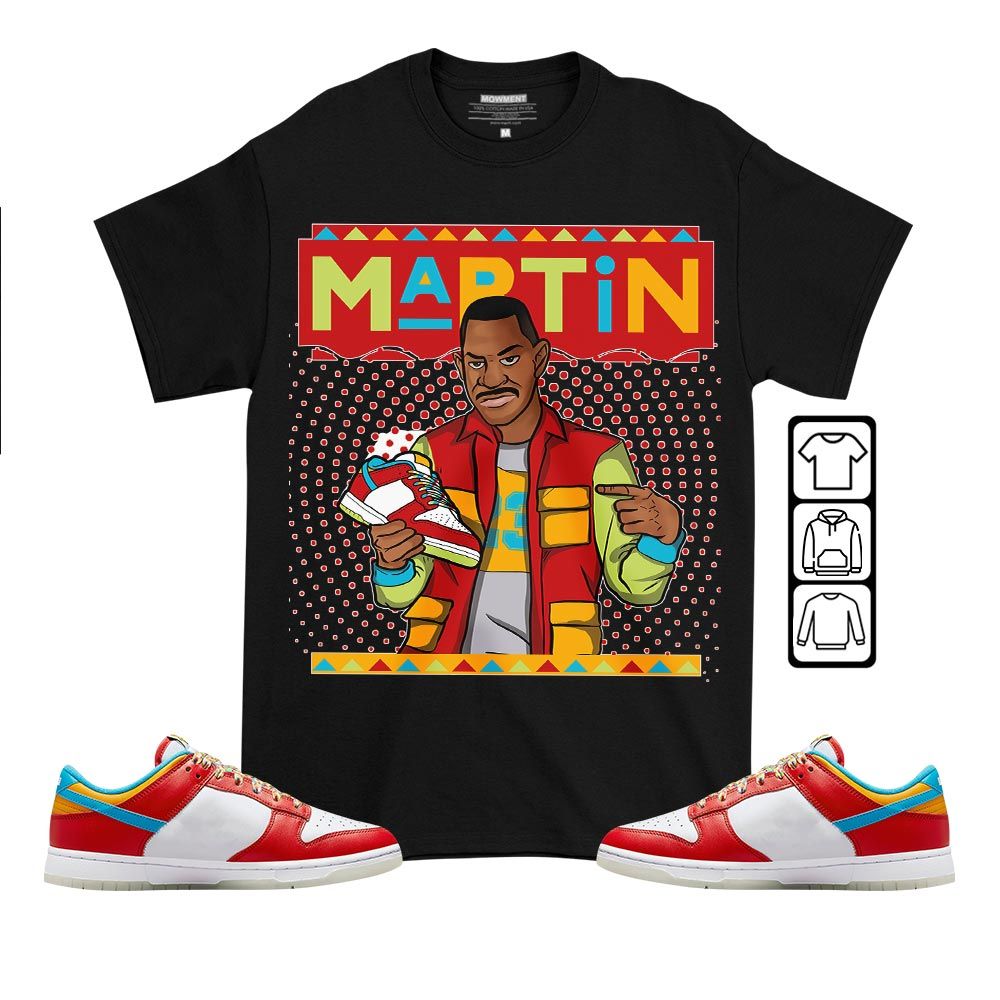 Martin Sneaker Sneaker Shirt Match Fruity Pebbles Shoes, Dunk Low Fruity Pebbles MKO T-Shirt Martin Sneaker Sneaker Shirt Match Fruity Pebbles Shoes, Dunk Low Fruity Pebbles MKO T-Shirt