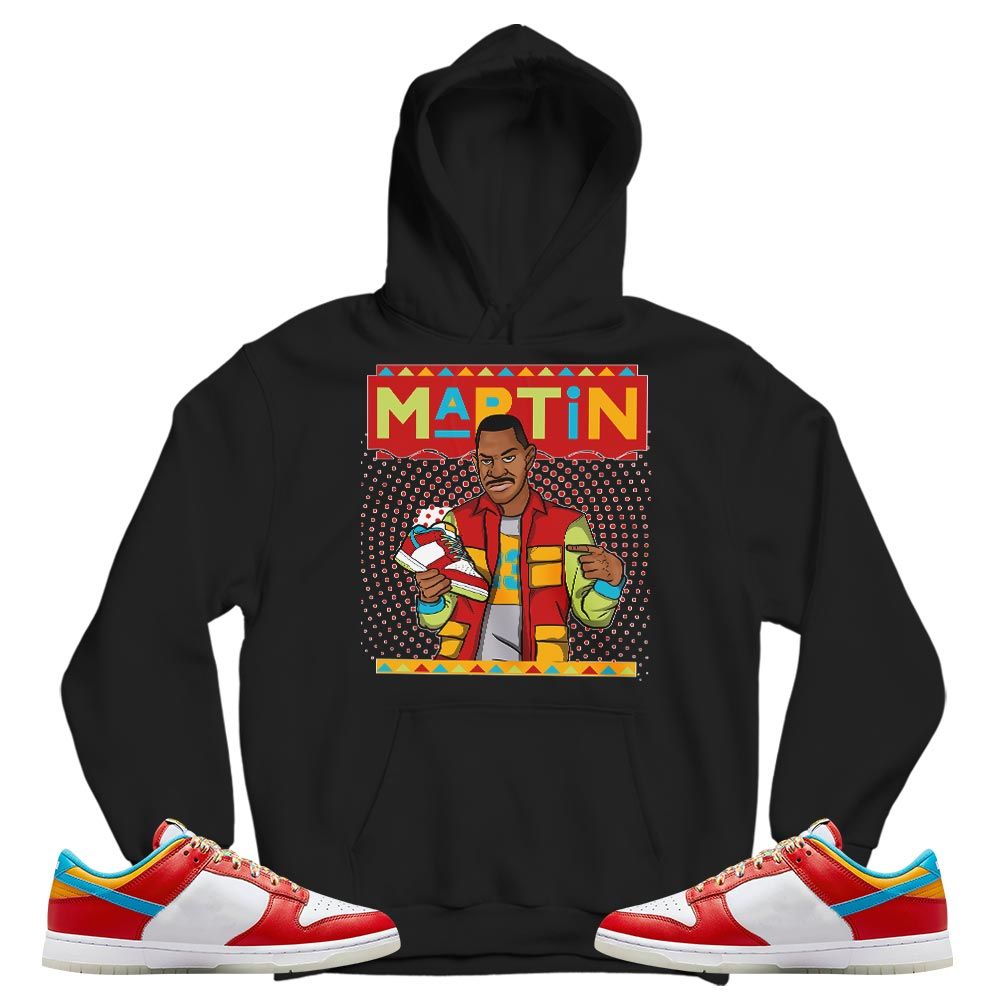 Martin Sneaker Sneaker Shirt Match Fruity Pebbles Shoes, Dunk Low Fruity Pebbles MKO T-Shirt