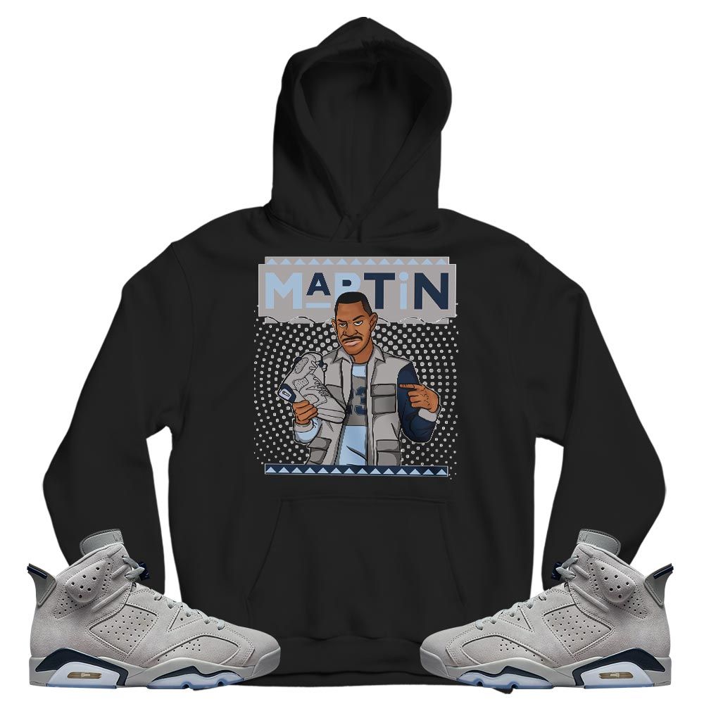 Martin Sneaker Sneaker Shirt Match Georgetown 6s, Jordan 6 Retro Georgetown MKO T-Shirt