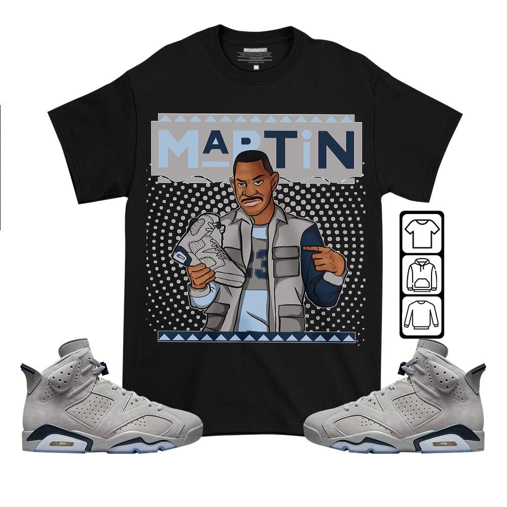 Martin Sneaker Sneaker Shirt Match Georgetown 6s, Jordan 6 Retro Georgetown MKO T-Shirt Martin Sneaker Sneaker Shirt Match Georgetown 6s, Jordan 6 Retro Georgetown MKO T-Shirt