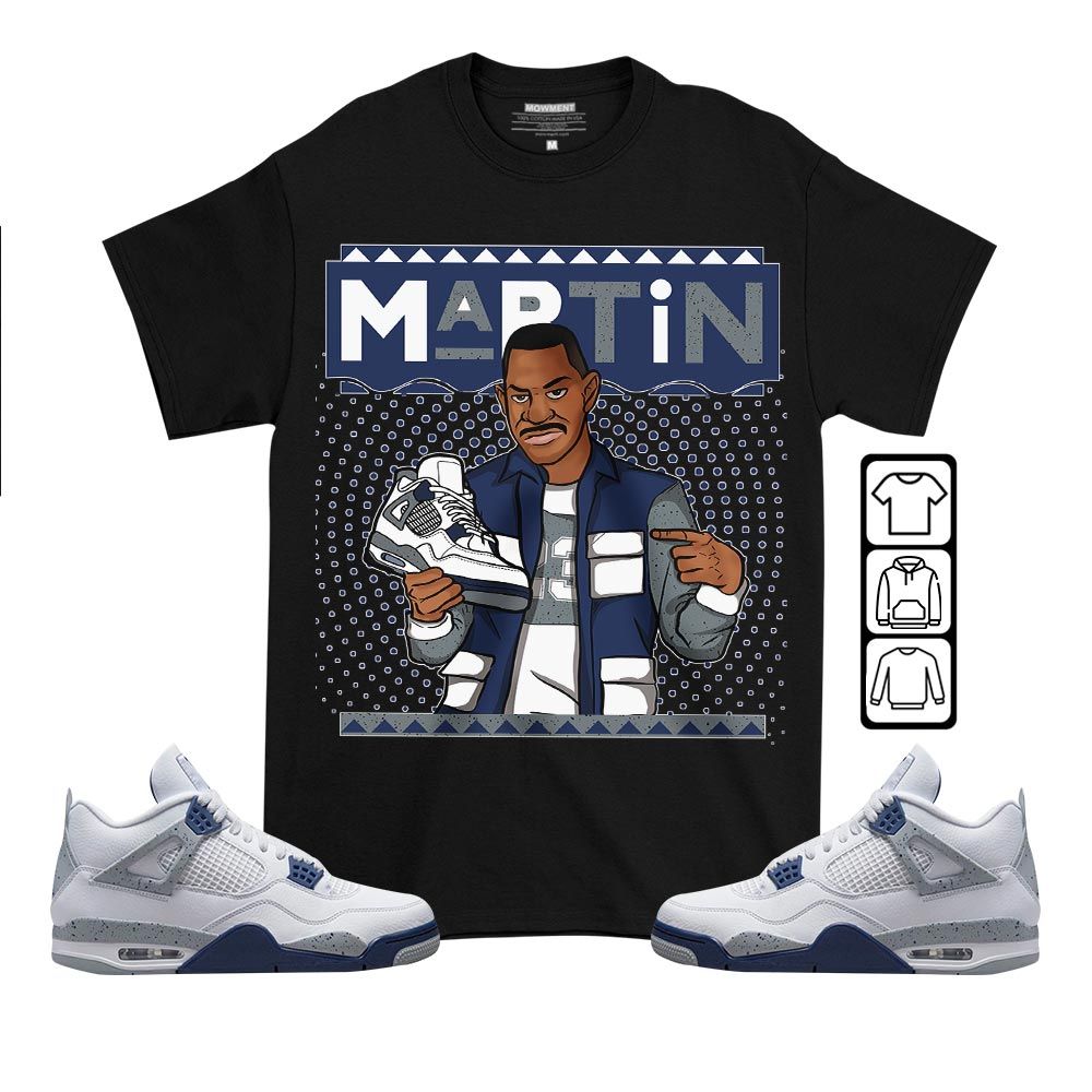 Martin Sneaker Sneaker Shirt Match Midnight Navy 4s, Jordan 4 Retro Midnight Navy MKO T-Shirt Martin Sneaker Sneaker Shirt Match Midnight Navy 4s, Jordan 4 Retro Midnight Navy MKO T-Shirt
