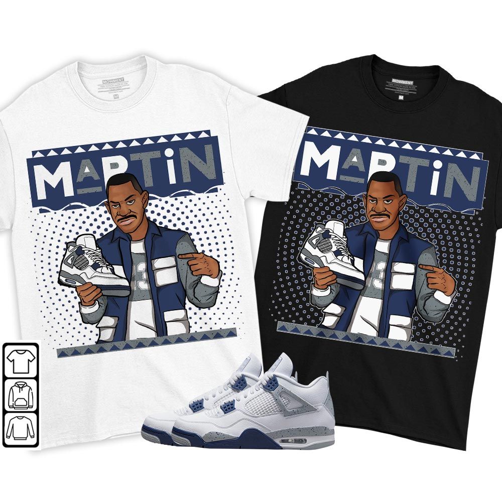 Martin Sneaker Sneaker Shirt Match Midnight Navy 4s, Jordan 4 Retro Midnight Navy MKO T-Shirt Martin Sneaker Sneaker Shirt Match Midnight Navy 4s, Jordan 4 Retro Midnight Navy MKO T-Shirt