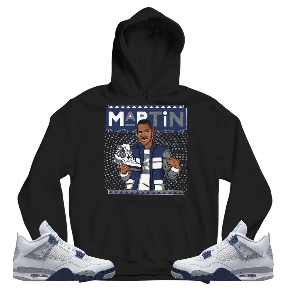 Martin Sneaker Sneaker Shirt Match Midnight Navy 4s, Jordan 4 Retro Midnight Navy MKO T-Shirt