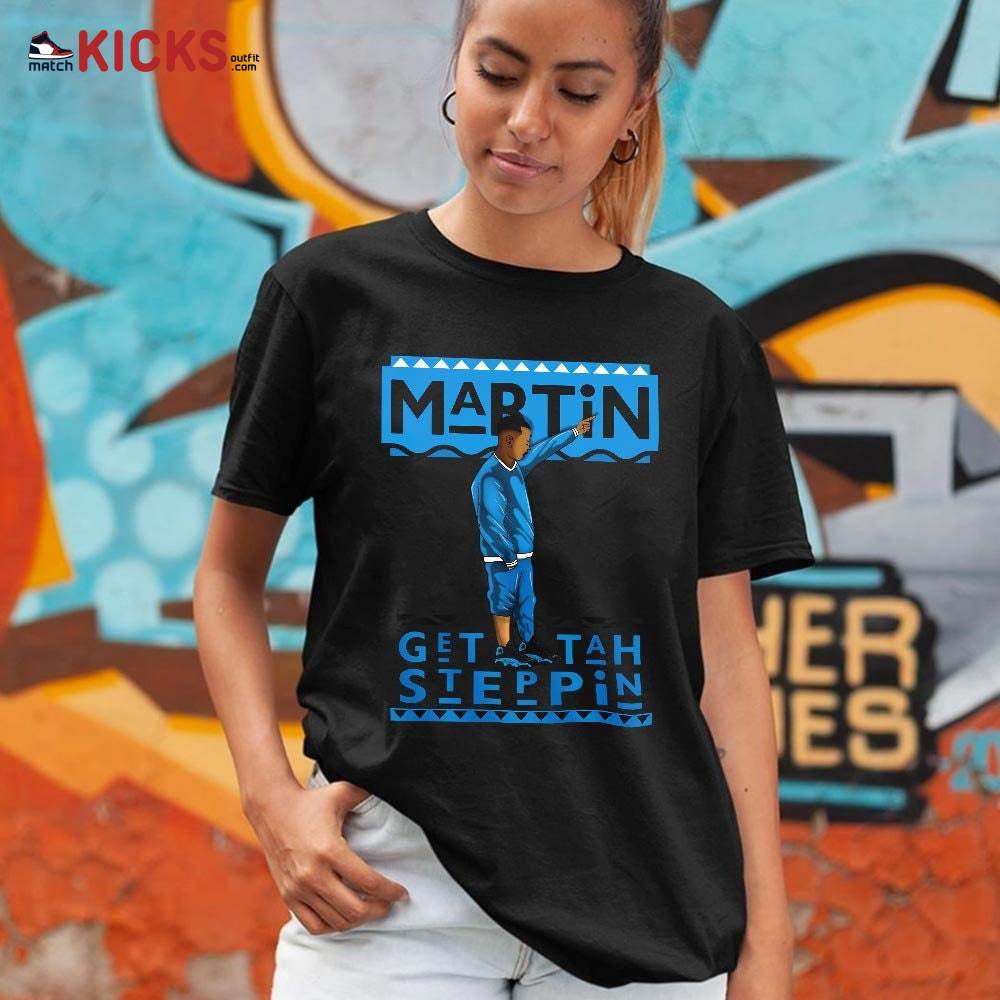Martin Tv 80s Sneaker Shirt Match Black University Blue 13s, Jordan 13 Black University Blue 2022 MKO Sweatshirt Martin Tv 80s Sneaker Shirt Match Black University Blue 13s, Jordan 13 Black University Blue 2022 MKO Sweatshirt