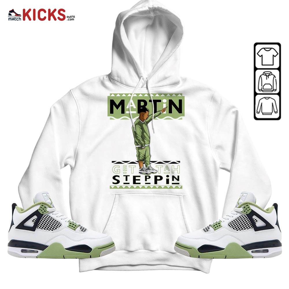 Martin Tv 80s Sneaker Shirt Match Retro Oil Green 4s, Jordan 4 Oil Green MKO Hoodie Martin Tv 80s Sneaker Shirt Match Retro Oil Green 4s, Jordan 4 Oil Green MKO Hoodie