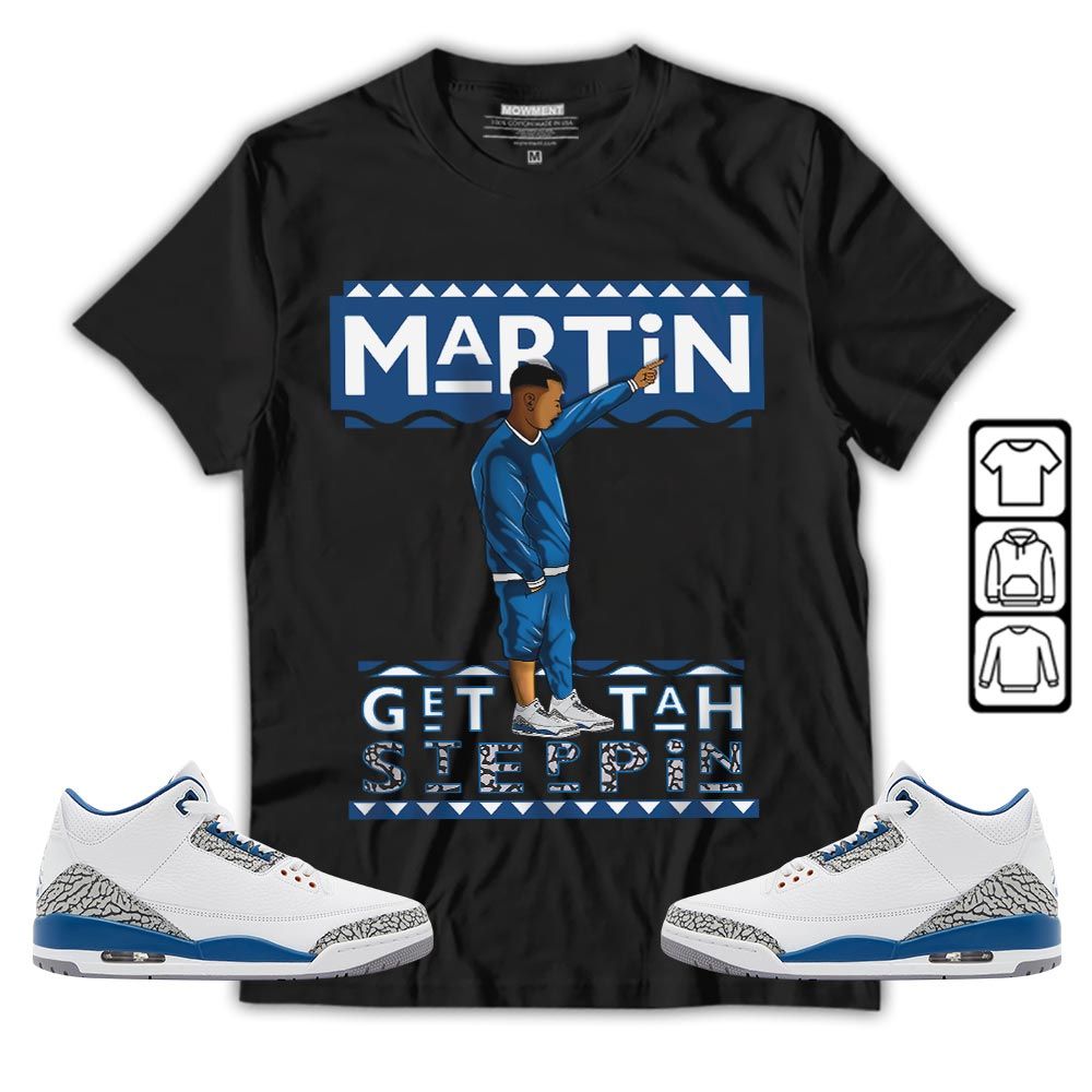 Martin Tv 80s Sneaker Shirt Match Wizards 3s, Jordan Retro 3 Wizards MKO T-Shirt Martin Tv 80s Sneaker Shirt Match Wizards 3s, Jordan Retro 3 Wizards MKO T-Shirt