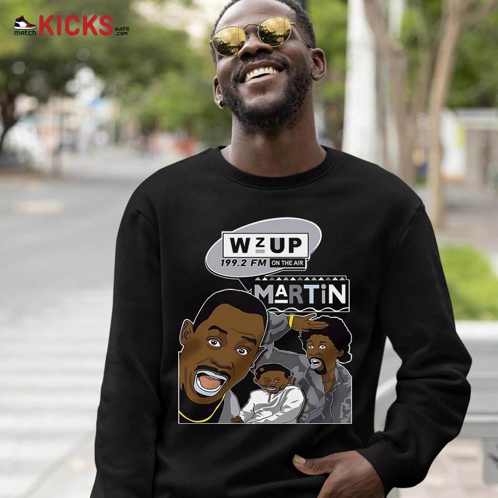 Martin Tv 90s Melanin Got Em 1 Sneaker Shirt Match Cement Grey 11s, Jordan 11 Low Cement Grey MKO T-Shirt Martin Tv 90s Melanin Got Em 1 Sneaker Shirt Match Cement Grey 11s, Jordan 11 Low Cement Grey MKO T-Shirt