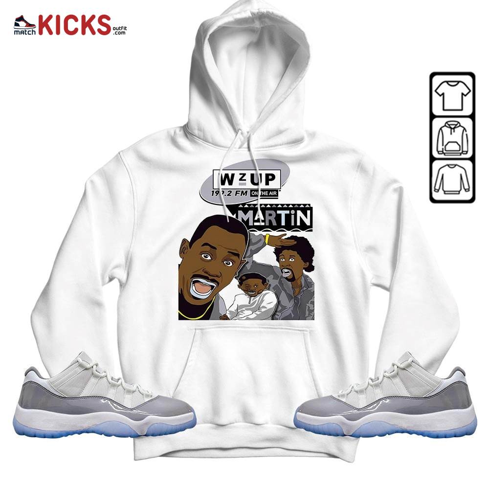 Martin Tv 90s Melanin Got Em 1 Sneaker Shirt Match Cement Grey 11s, Jordan 11 Low Cement Grey MKO T-Shirt Martin Tv 90s Melanin Got Em 1 Sneaker Shirt Match Cement Grey 11s, Jordan 11 Low Cement Grey MKO T-Shirt