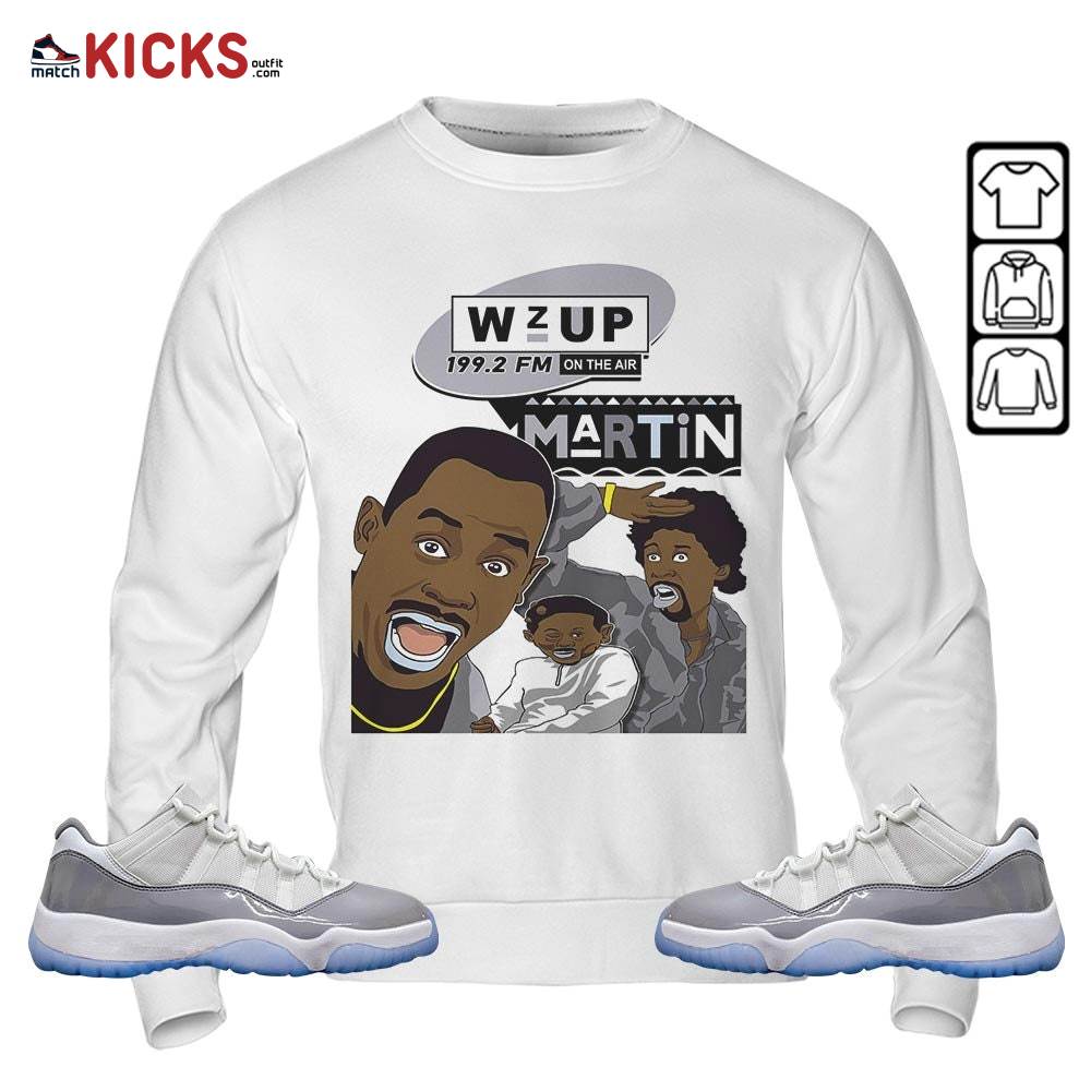 Martin Tv 90s Melanin Got Em 1 Sneaker Shirt Match Cement Grey 11s, Jordan 11 Low Cement Grey MKO T-Shirt Martin Tv 90s Melanin Got Em 1 Sneaker Shirt Match Cement Grey 11s, Jordan 11 Low Cement Grey MKO T-Shirt