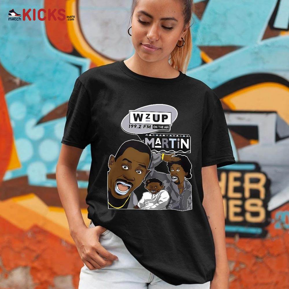 Martin Tv 90s Melanin Got Em 1 Sneaker Shirt Match Cement Grey 11s, Jordan 11 Low Cement Grey MKO T-Shirt Martin Tv 90s Melanin Got Em 1 Sneaker Shirt Match Cement Grey 11s, Jordan 11 Low Cement Grey MKO T-Shirt