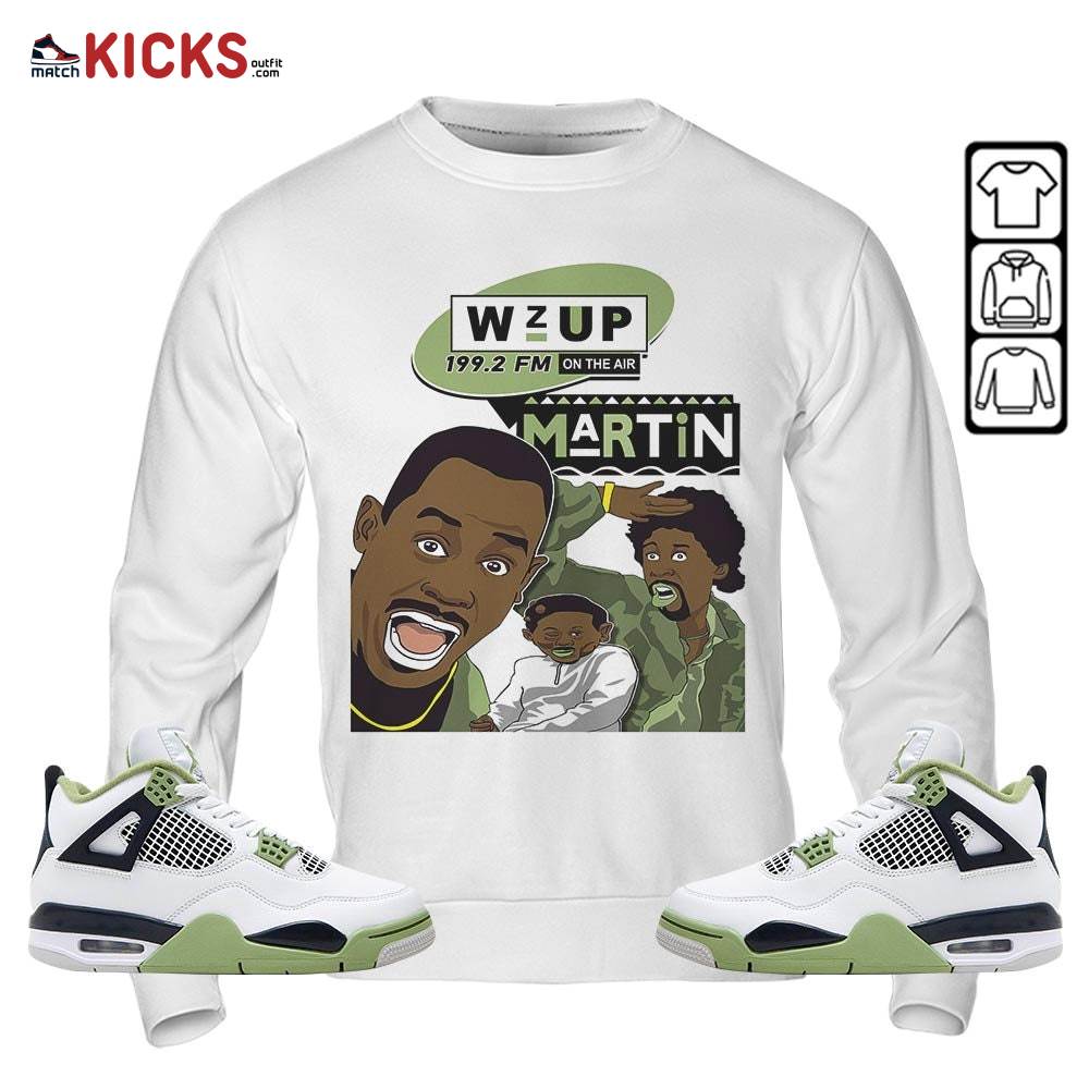 Martin Tv 90s Melanin Got Em 1 Sneaker Shirt Match Retro Oil Green 4s, Jordan 4 Oil Green MKO Hoodie Martin Tv 90s Melanin Got Em 1 Sneaker Shirt Match Retro Oil Green 4s, Jordan 4 Oil Green MKO Hoodie