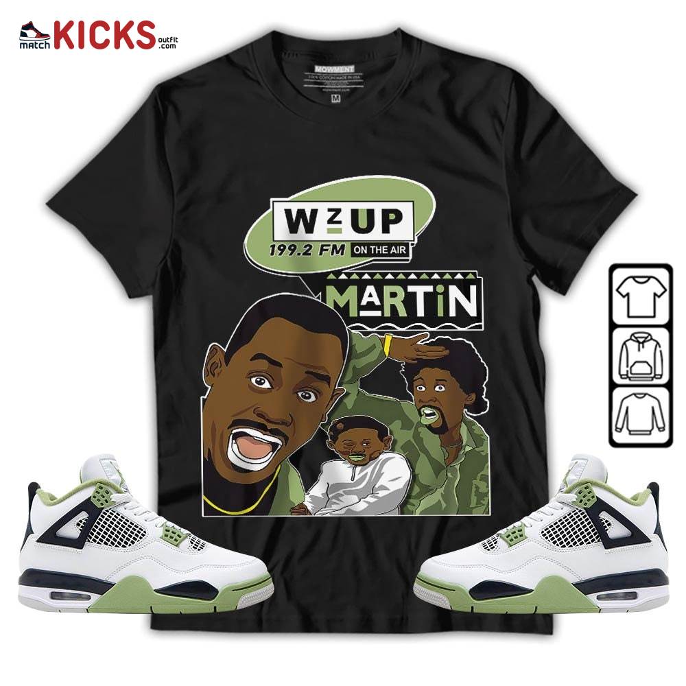Martin Tv 90s Melanin Got Em 1 Sneaker Shirt Match Retro Oil Green 4s, Jordan 4 Oil Green MKO Hoodie Martin Tv 90s Melanin Got Em 1 Sneaker Shirt Match Retro Oil Green 4s, Jordan 4 Oil Green MKO Hoodie