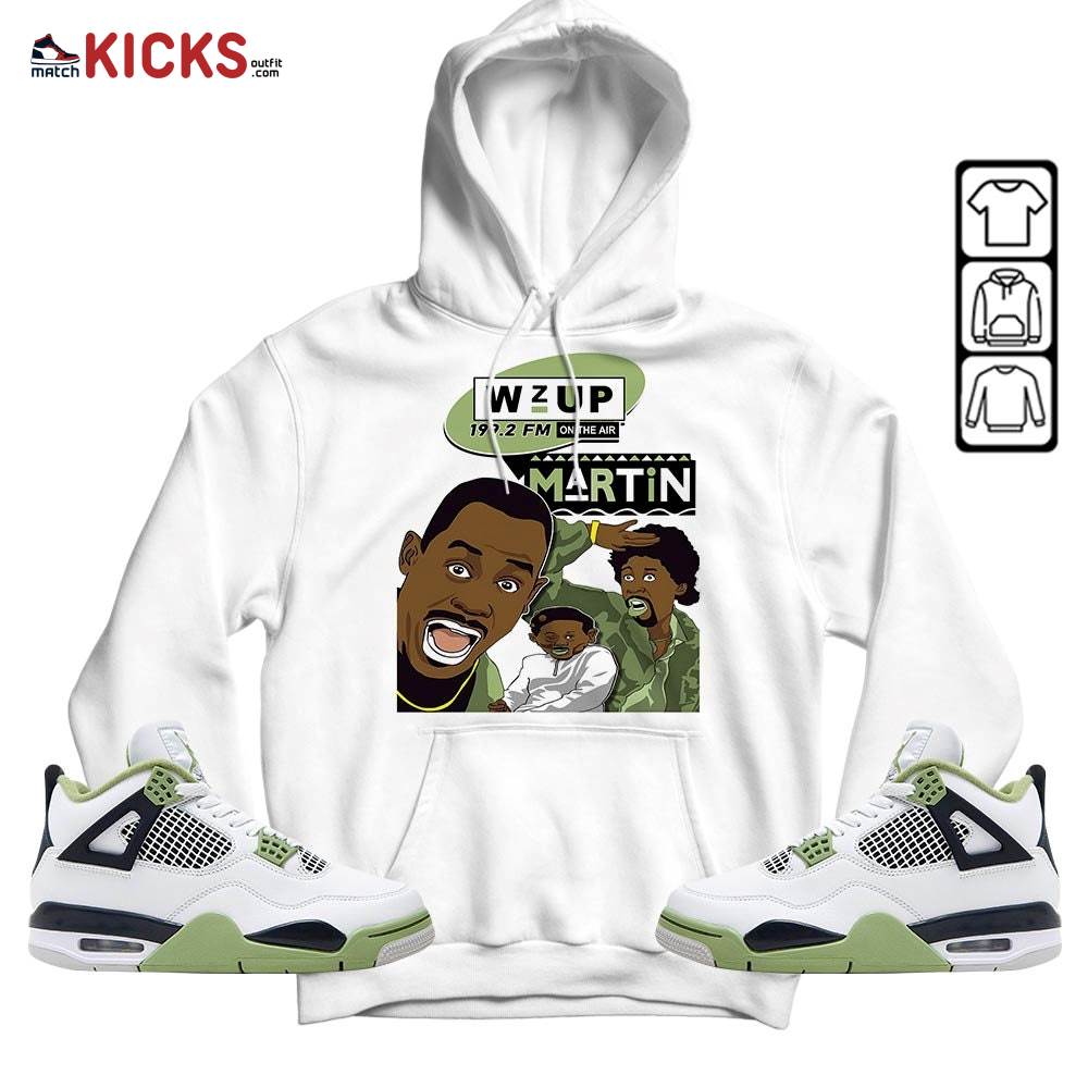 Martin Tv 90s Melanin Got Em 1 Sneaker Shirt Match Retro Oil Green 4s, Jordan 4 Oil Green MKO Hoodie Martin Tv 90s Melanin Got Em 1 Sneaker Shirt Match Retro Oil Green 4s, Jordan 4 Oil Green MKO Hoodie