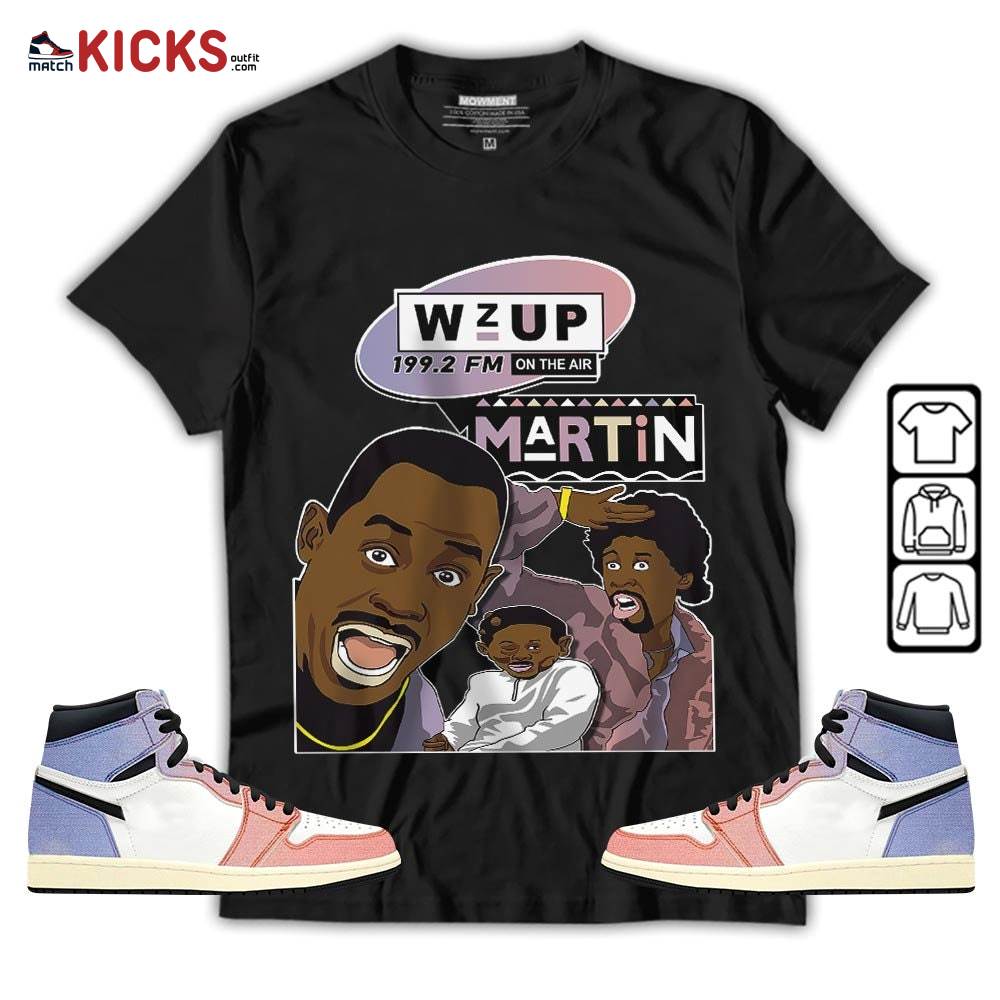 Martin Tv 90s Melanin Got Em 1 Sneaker Shirt Match Retro Skyline 1s, Jordan 1 High OG Skyline MKO T-Shirt