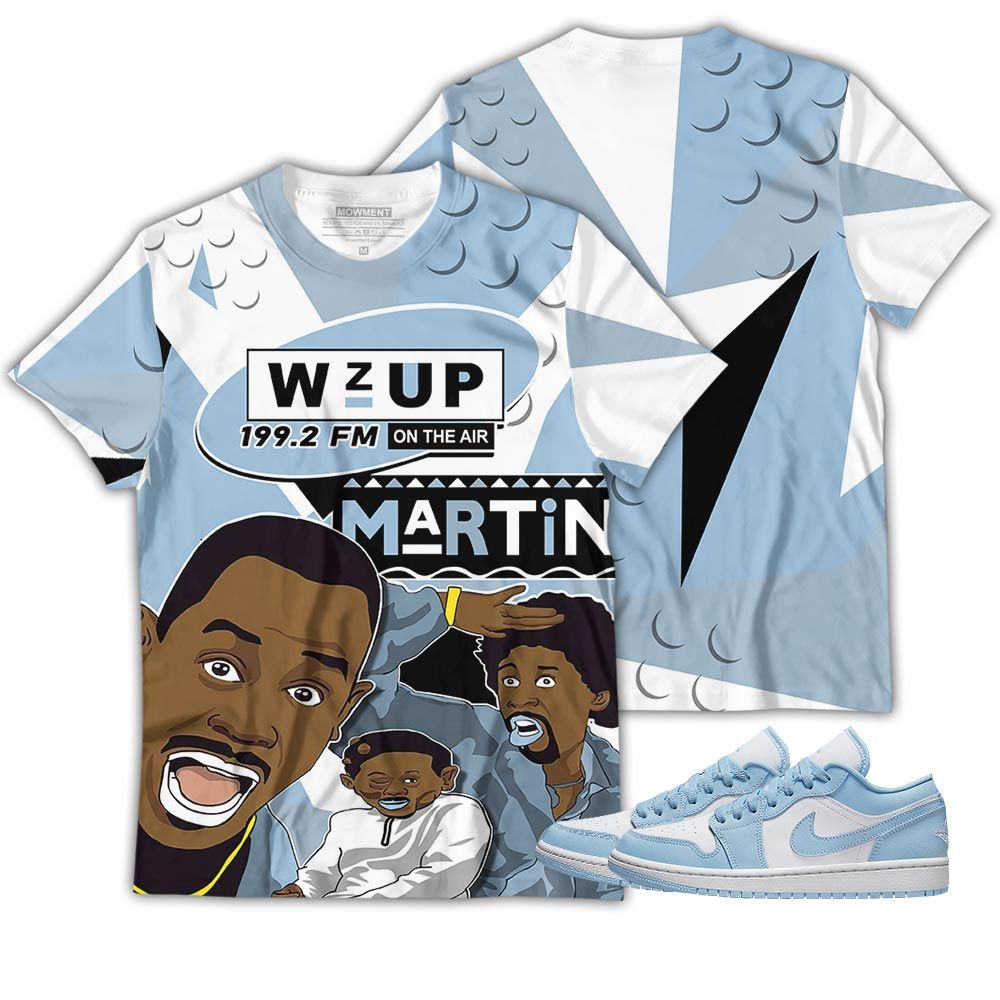 Martin Tv 90S Melanin Got Em Sneaker Shirt Match 1 Low Gets Icy, Jordan 1 Low Ice Blue Hoodie Sweatshirt Tee All Over Print MKO Shirt Martin Tv 90S Melanin Got Em Sneaker Shirt Match 1 Low Gets Icy, Jordan 1 Low Ice Blue Hoodie Sweatshirt Tee All Over Print MKO Shirt