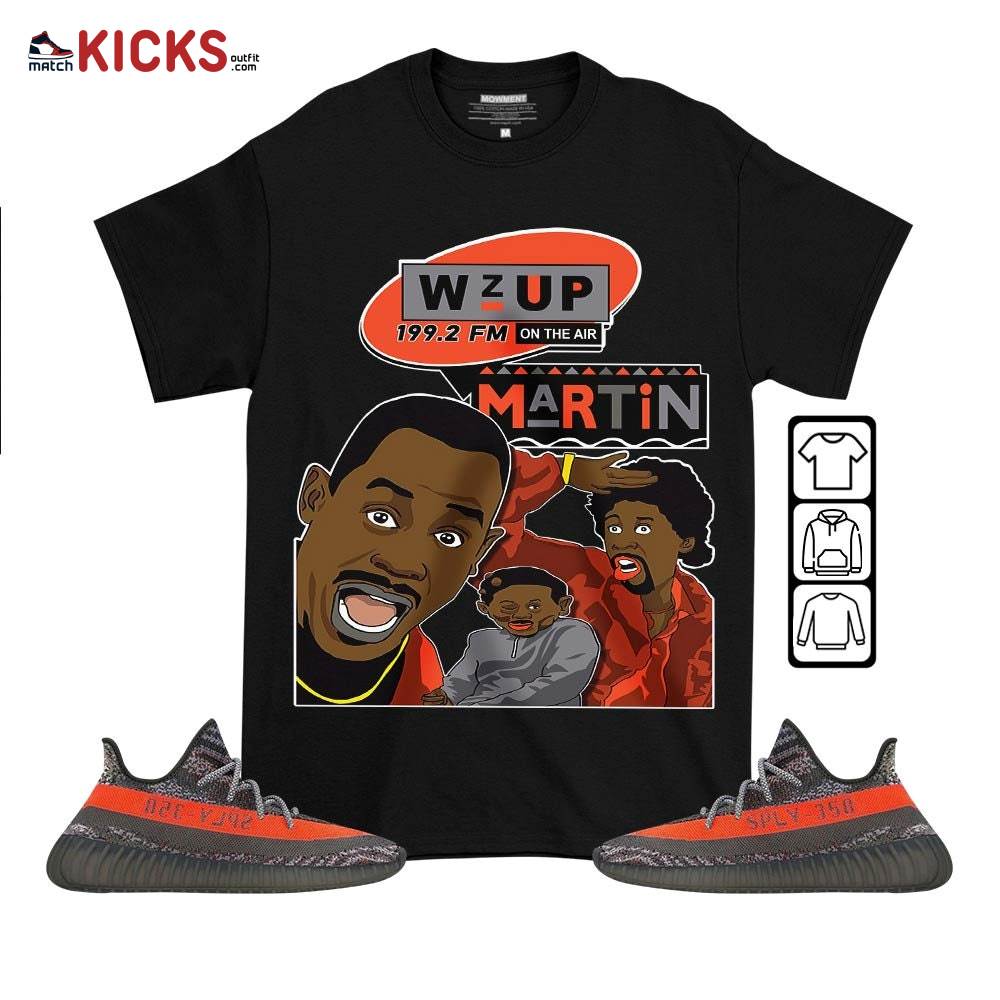 Martin Tv 90s Melanin Got Em Sneaker Shirt Match Boots 350 V2 Dark Beluga, Yeezy 350 V2 Carbon Beluga MKO T-Shirt