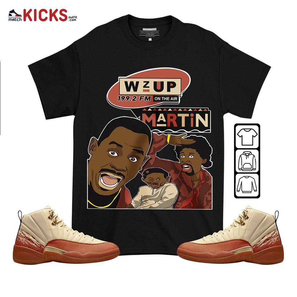 Martin Tv 90s Melanin Got Em Sneaker Shirt Match Eastside Golf 12s, Jordan 12 Retro Eastside Golf MKO T-Shirt