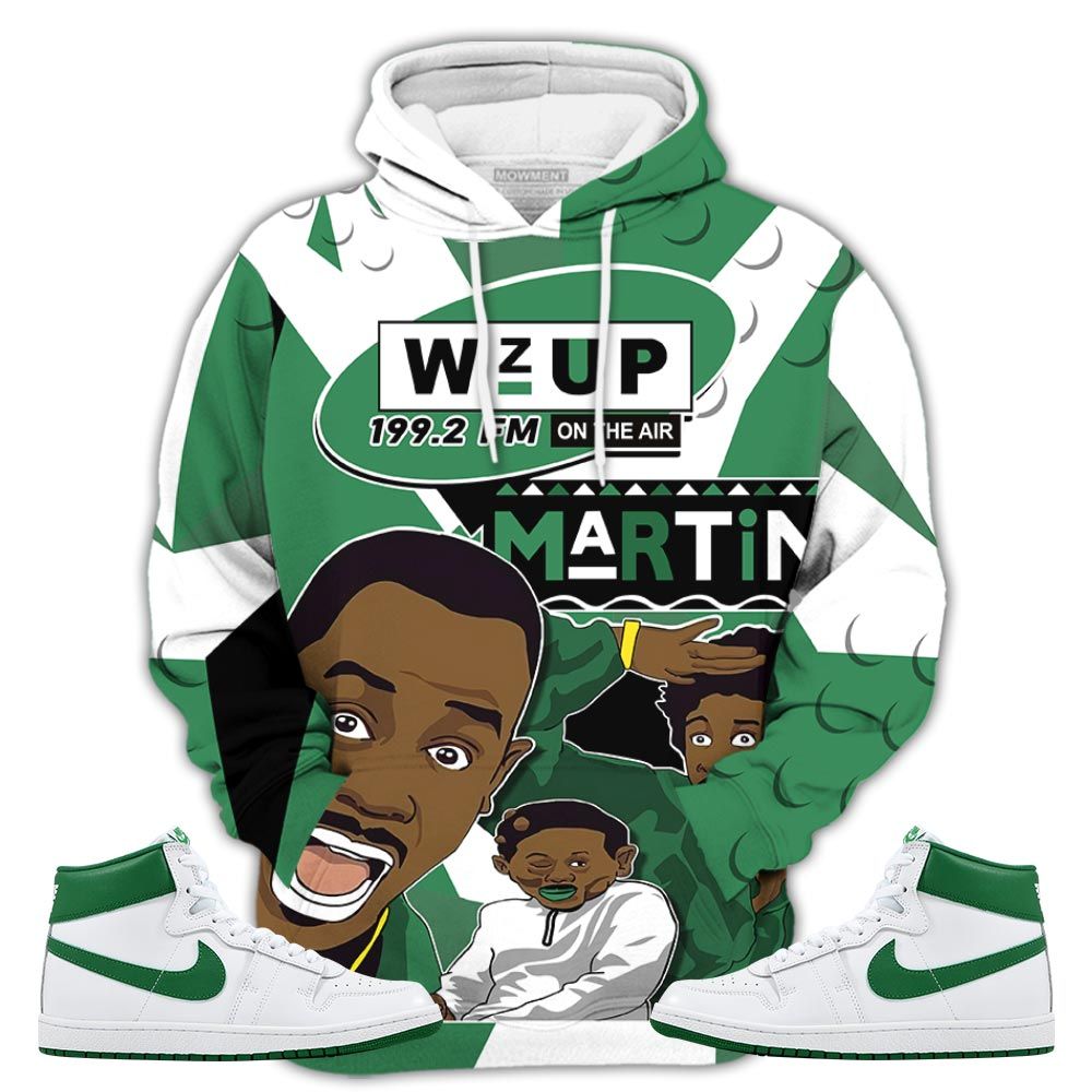 Martin Tv 90S Melanin Got Em Sneaker Shirt Match Golf Sp Pine Green, Air Ship Sp Pine Green Hoodie Sweatshirt Tee All Over Print MKO Shirt