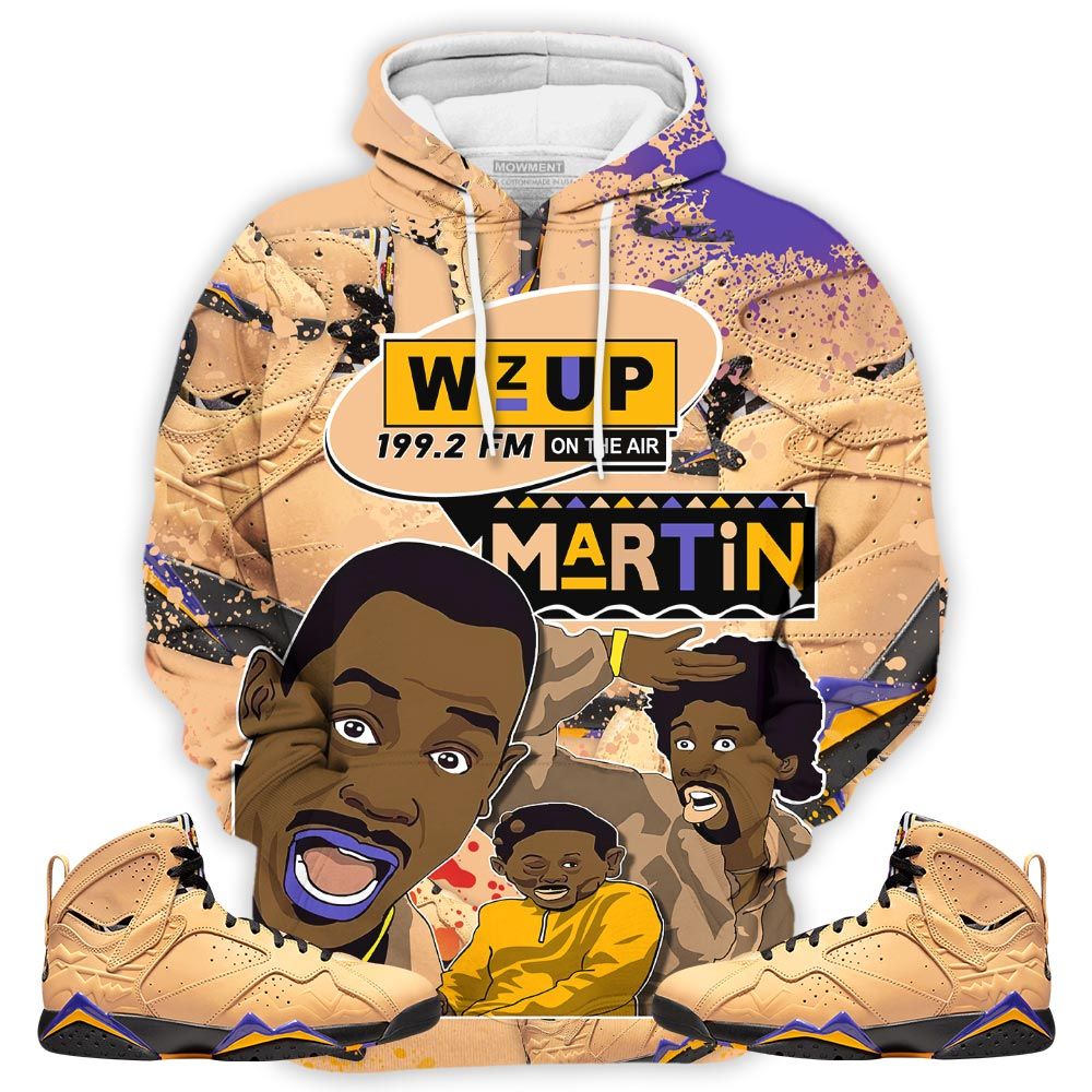 Martin Tv 90S Melanin Got Em Sneaker Shirt Match Retro Vachetta Tan 7S, Jordan 7 Se Afrobeats Hoodie Sweatshirt Tee All Over Print MKO Shirt