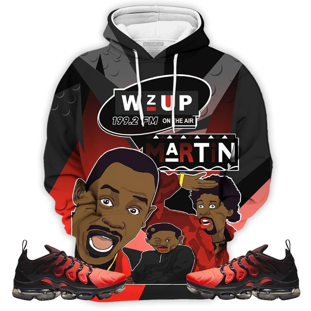 Martin Tv 90S Melanin Got Em Sneaker Shirt Match Vapormax Plus Red Black, Air Vapormax Plus Darth Maul Hoodie Sweatshirt Tee All Over Print MKO Shirt