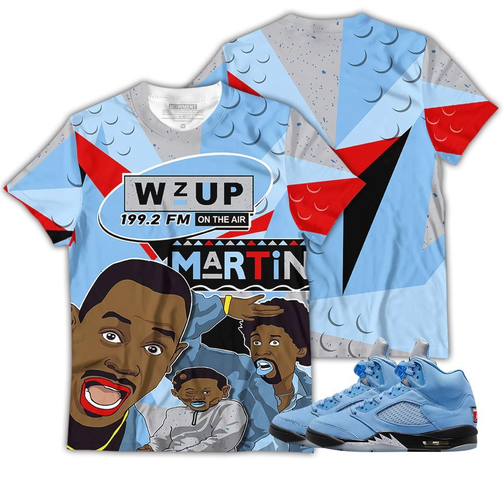 Martin Tv 90S Sneaker Shirt Match Retro University Blue 5S, Jordan 5 University Blue Hoodie Sweatshirt Tee All Over Print MKO Shirt Martin Tv 90S Sneaker Shirt Match Retro University Blue 5S, Jordan 5 University Blue Hoodie Sweatshirt Tee All Over Print MKO Shirt