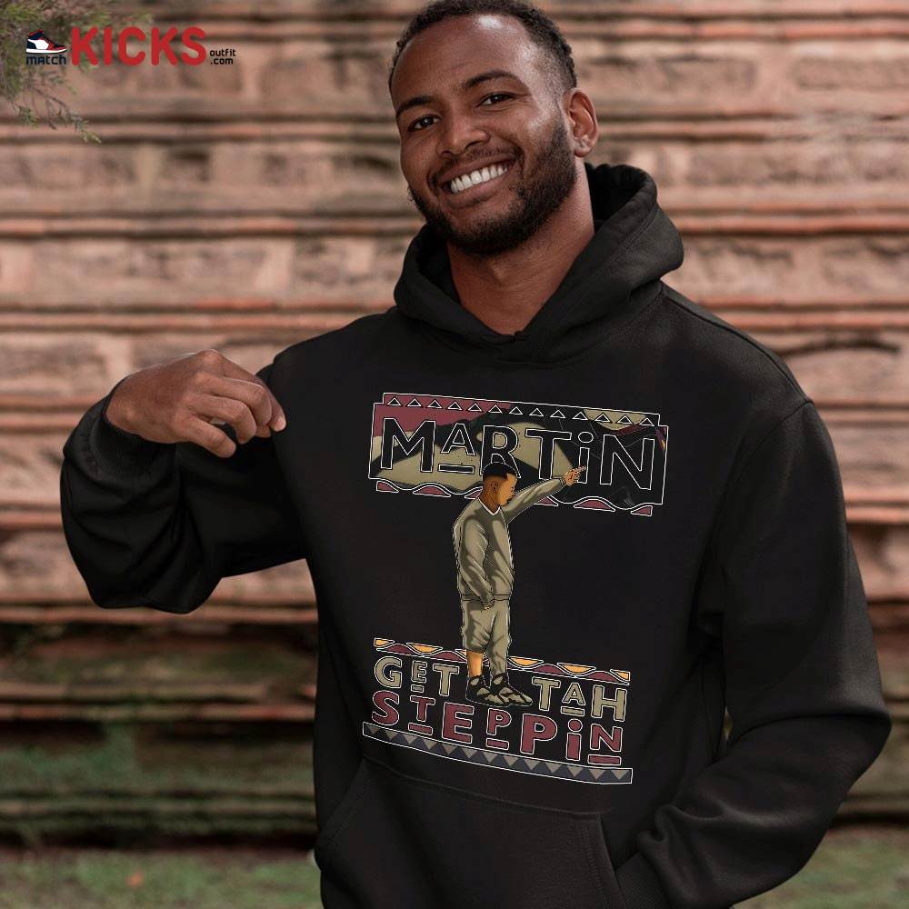Martin Tv Got Em Sneaker Shirt Match Black Cherrywood 7s, Jordan 7 Black Olive MKO T-Shirt Martin Tv Got Em Sneaker Shirt Match Black Cherrywood 7s, Jordan 7 Black Olive MKO T-Shirt