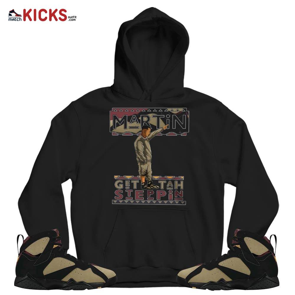 Martin Tv Got Em Sneaker Shirt Match Black Cherrywood 7s, Jordan 7 Black Olive MKO T-Shirt Martin Tv Got Em Sneaker Shirt Match Black Cherrywood 7s, Jordan 7 Black Olive MKO T-Shirt