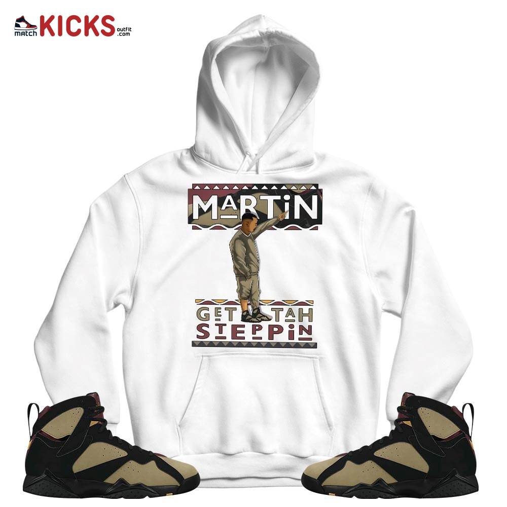 Martin Tv Got Em Sneaker Shirt Match Black Cherrywood 7s, Jordan 7 Black Olive MKO T-Shirt Martin Tv Got Em Sneaker Shirt Match Black Cherrywood 7s, Jordan 7 Black Olive MKO T-Shirt
