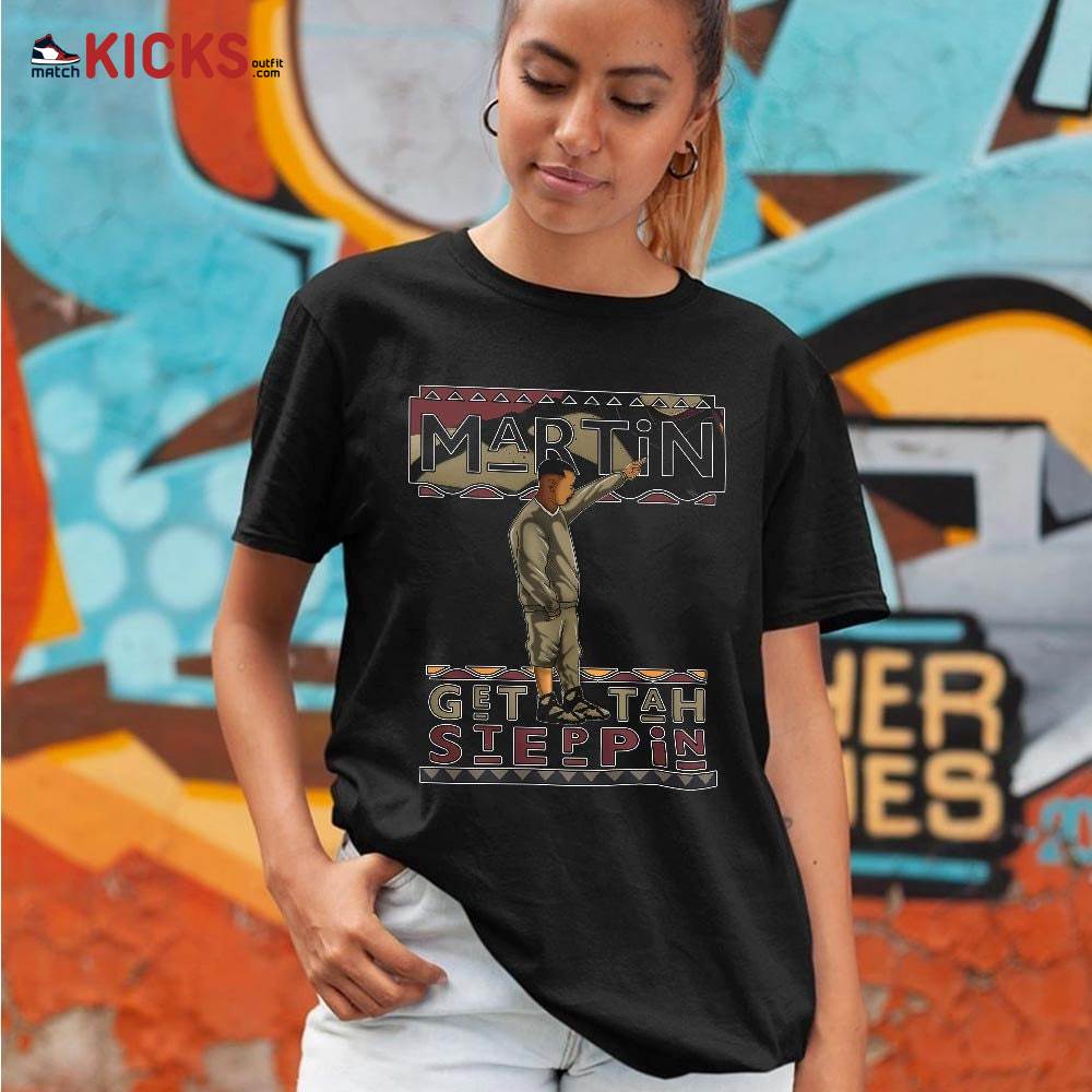 Martin Tv Got Em Sneaker Shirt Match Black Cherrywood 7s, Jordan 7 Black Olive MKO T-Shirt Martin Tv Got Em Sneaker Shirt Match Black Cherrywood 7s, Jordan 7 Black Olive MKO T-Shirt