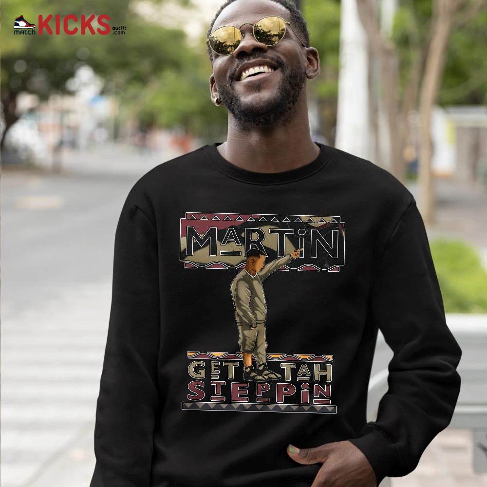 Martin Tv Got Em Sneaker Shirt Match Black Cherrywood 7s, Jordan 7 Black Olive MKO T-Shirt Martin Tv Got Em Sneaker Shirt Match Black Cherrywood 7s, Jordan 7 Black Olive MKO T-Shirt