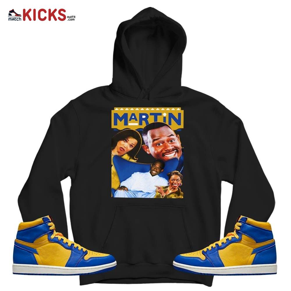 Martin TV1 Sneaker Shirt Match 2023 Laney 1s, Jordan 1 Retro High Laney MKO T-Shirt Martin TV1 Sneaker Shirt Match 2023 Laney 1s, Jordan 1 Retro High Laney MKO T-Shirt