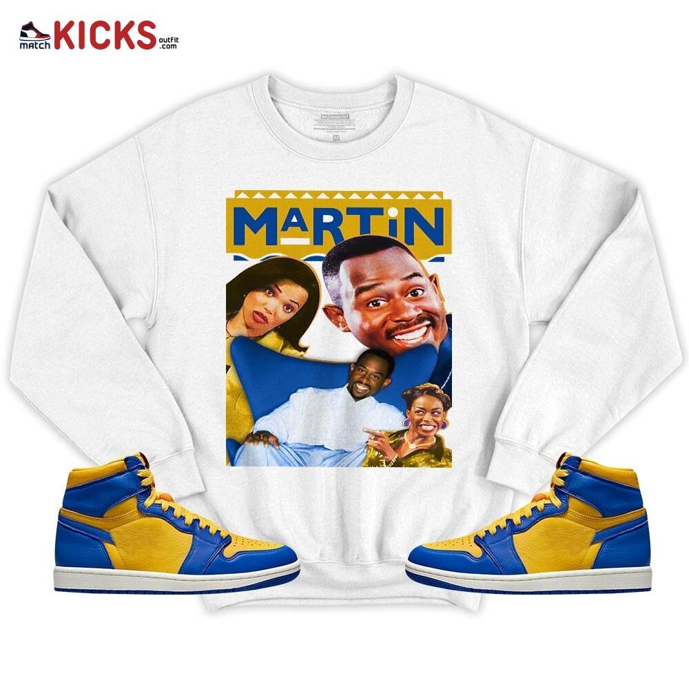 Martin TV1 Sneaker Shirt Match 2023 Laney 1s, Jordan 1 Retro High Laney MKO T-Shirt Martin TV1 Sneaker Shirt Match 2023 Laney 1s, Jordan 1 Retro High Laney MKO T-Shirt