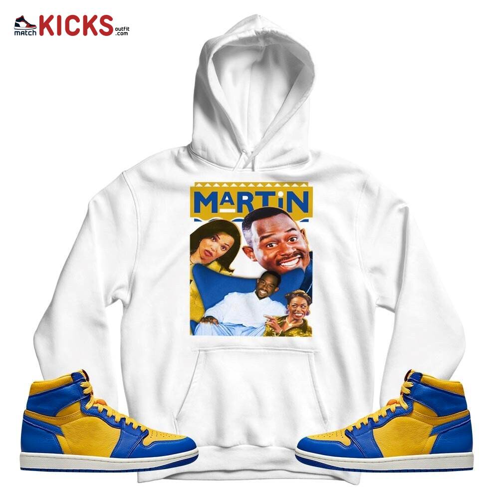 Martin TV1 Sneaker Shirt Match 2023 Laney 1s, Jordan 1 Retro High Laney MKO T-Shirt Martin TV1 Sneaker Shirt Match 2023 Laney 1s, Jordan 1 Retro High Laney MKO T-Shirt