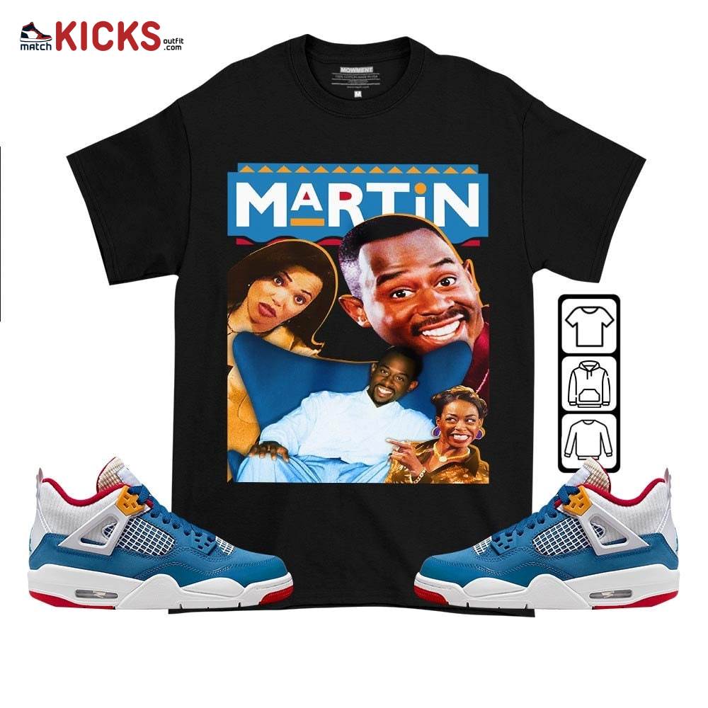 Martin TV1 Sneaker Shirt Match Messy Room 4s, Jordan 4 GS Messy Room MKO T-Shirt
