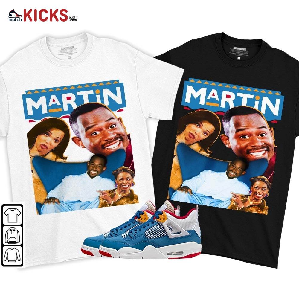 Martin TV1 Sneaker Shirt Match Messy Room 4s, Jordan 4 GS Messy Room MKO T-Shirt