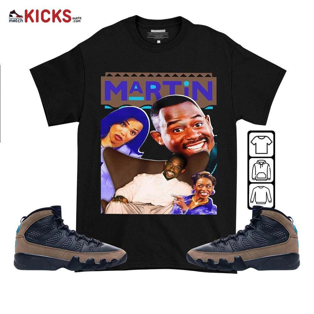 Martin TV1 Sneaker Shirt Match Olive Concord 9s, Jordan 9 Olive Concord MKO T-Shirt