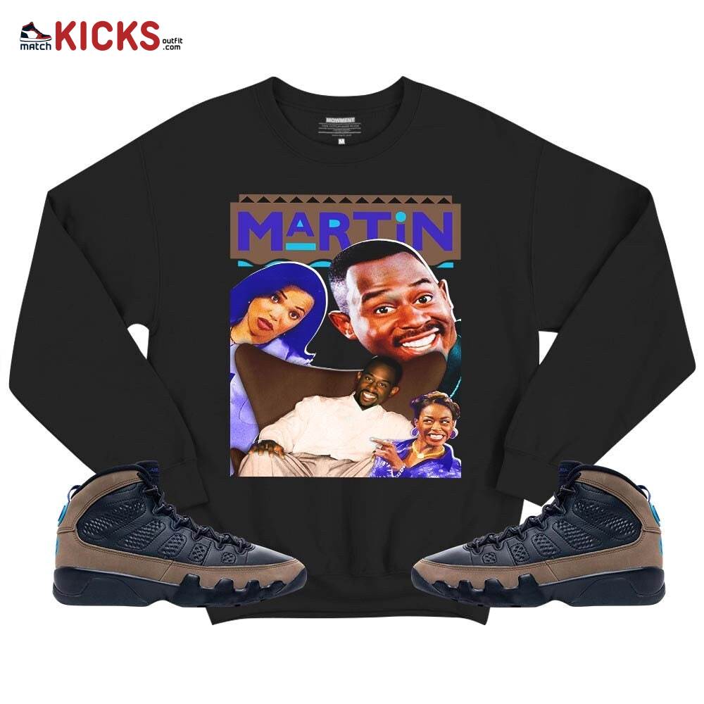 Martin TV1 Sneaker Shirt Match Olive Concord 9s, Jordan 9 Olive Concord MKO T-Shirt Martin TV1 Sneaker Shirt Match Olive Concord 9s, Jordan 9 Olive Concord MKO T-Shirt