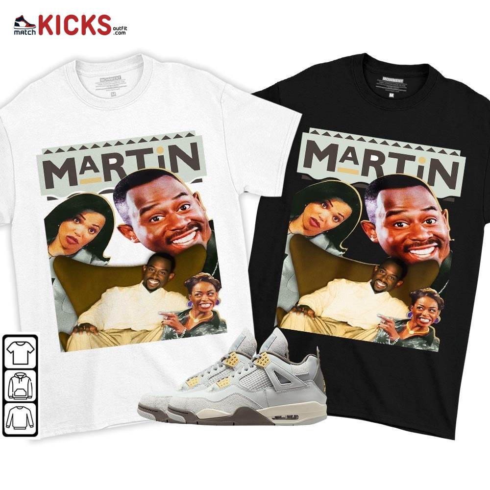Martin TV1 Sneaker Shirt Match Retro Craft 4s, Jordan 4 Craft Photon Dust MKO T-Shirt